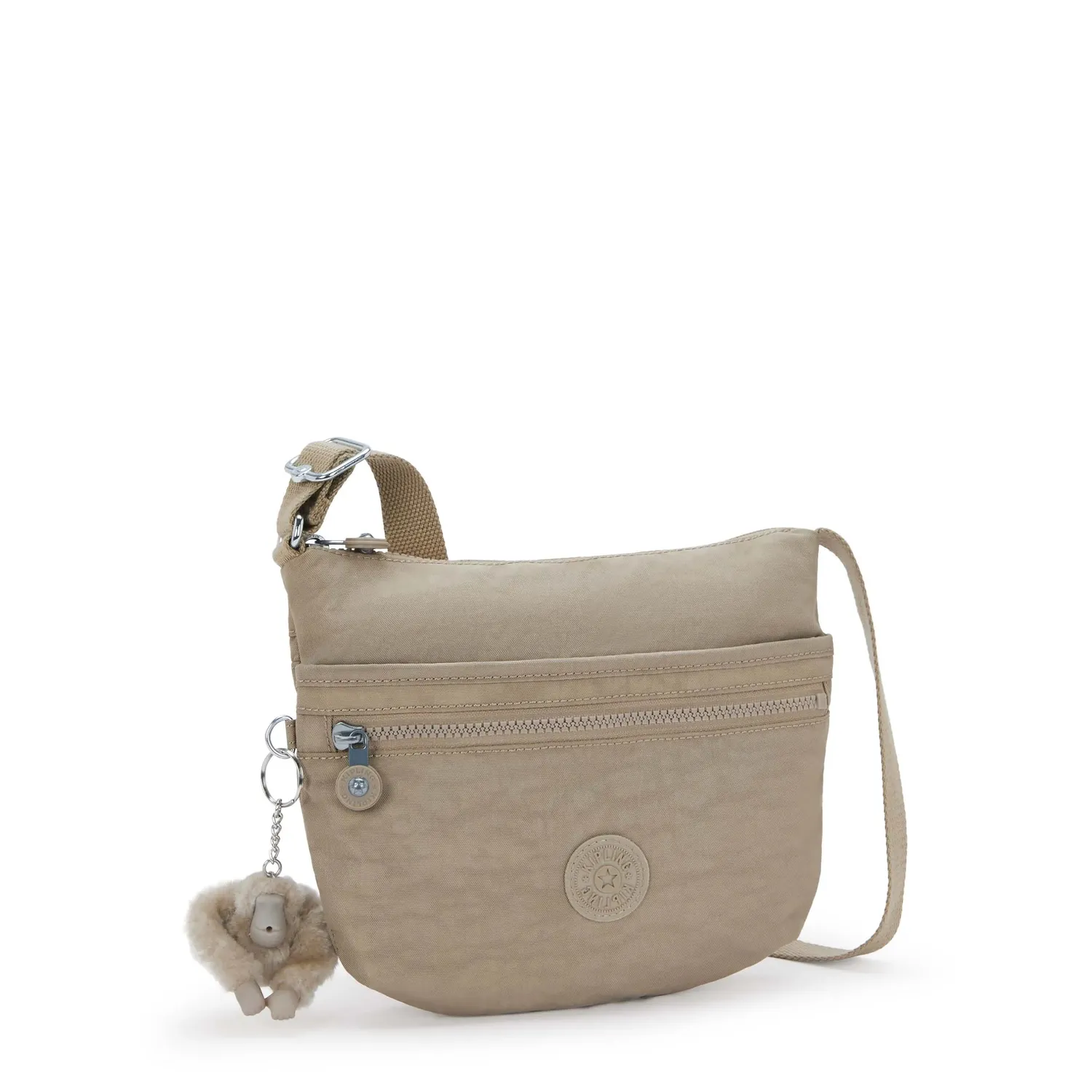 Kipling Arto S schoudertas Soft Taupe klein – neutraal