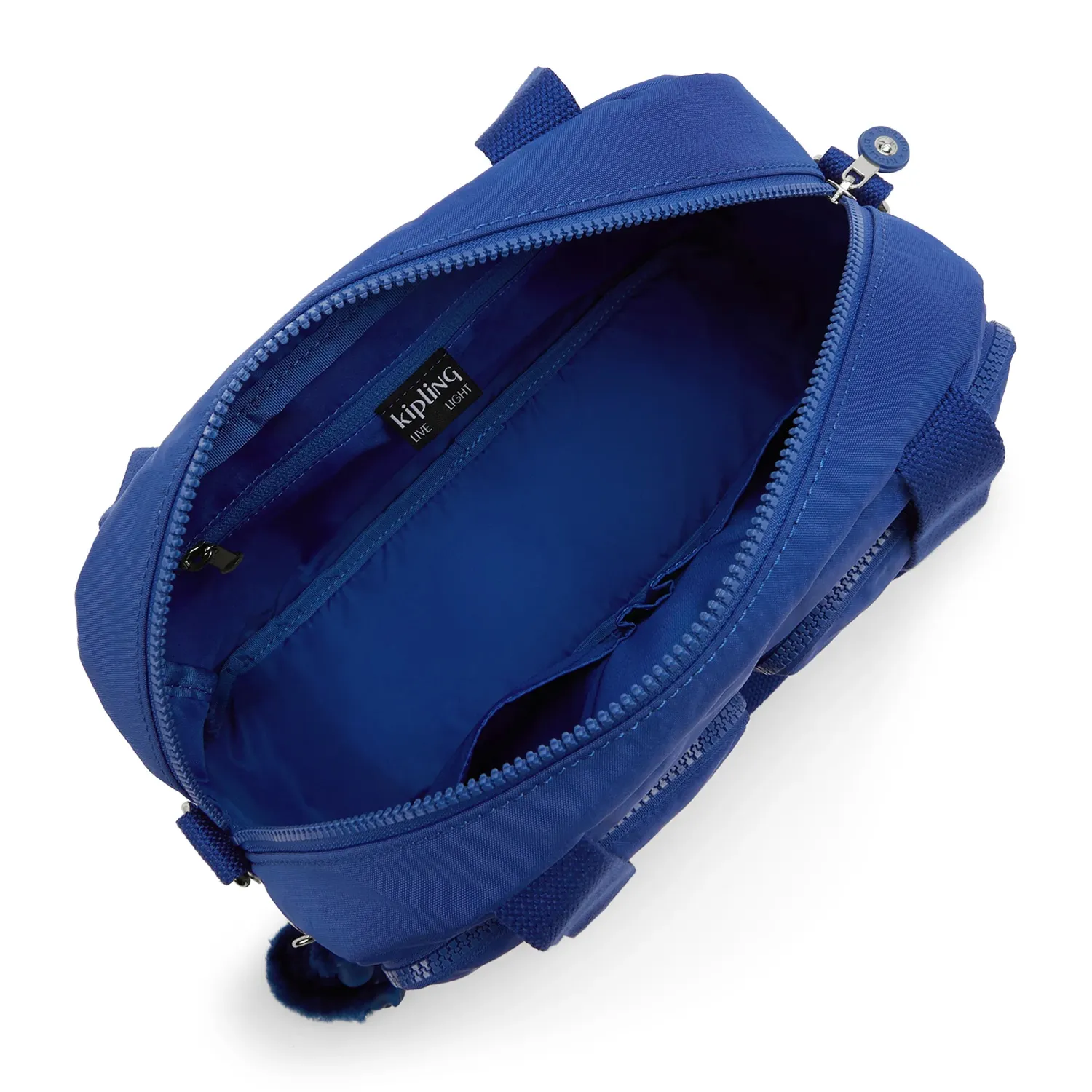 Kipling Cool Defea schoudertas Medium Blazing Blue vakken
