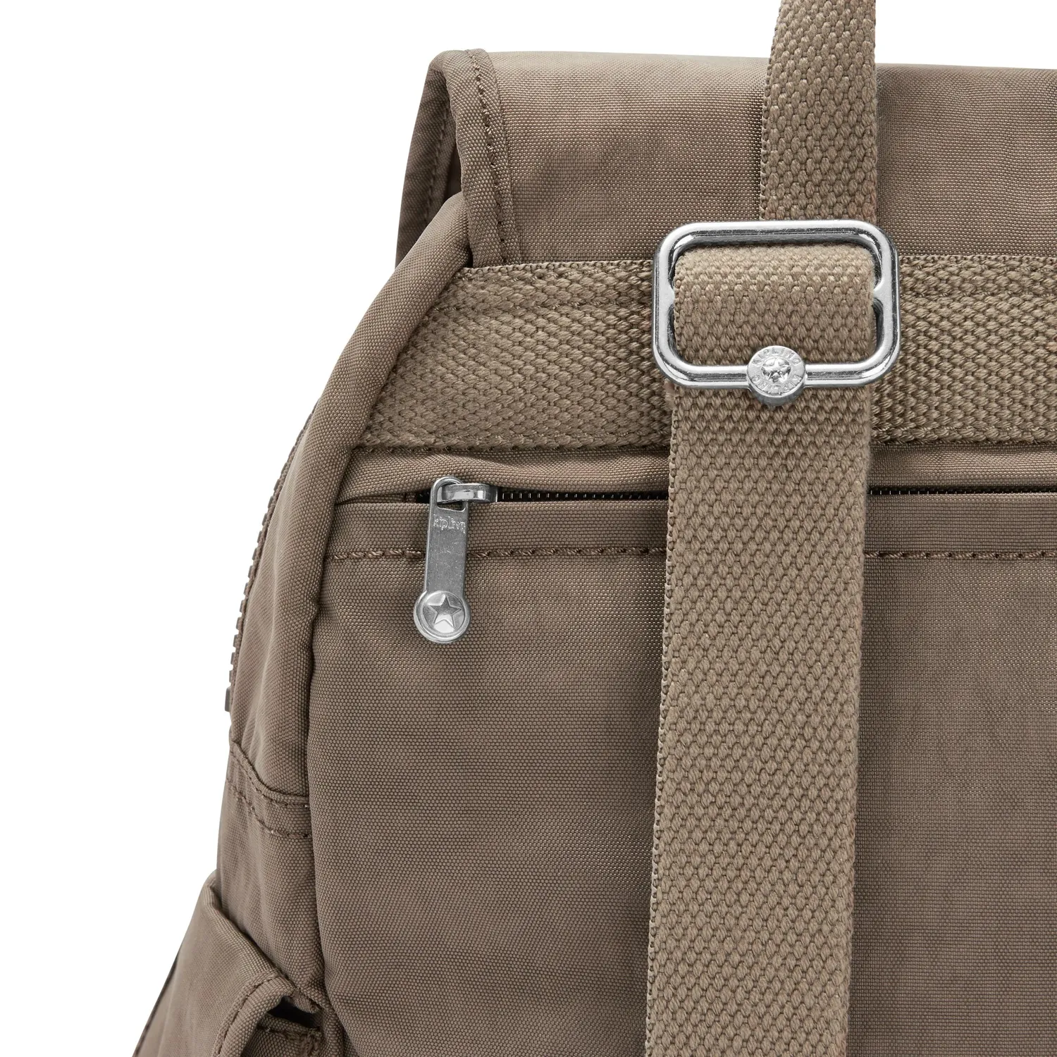 Kipling City Pack S rugzak Klein True Beige waterafstotend