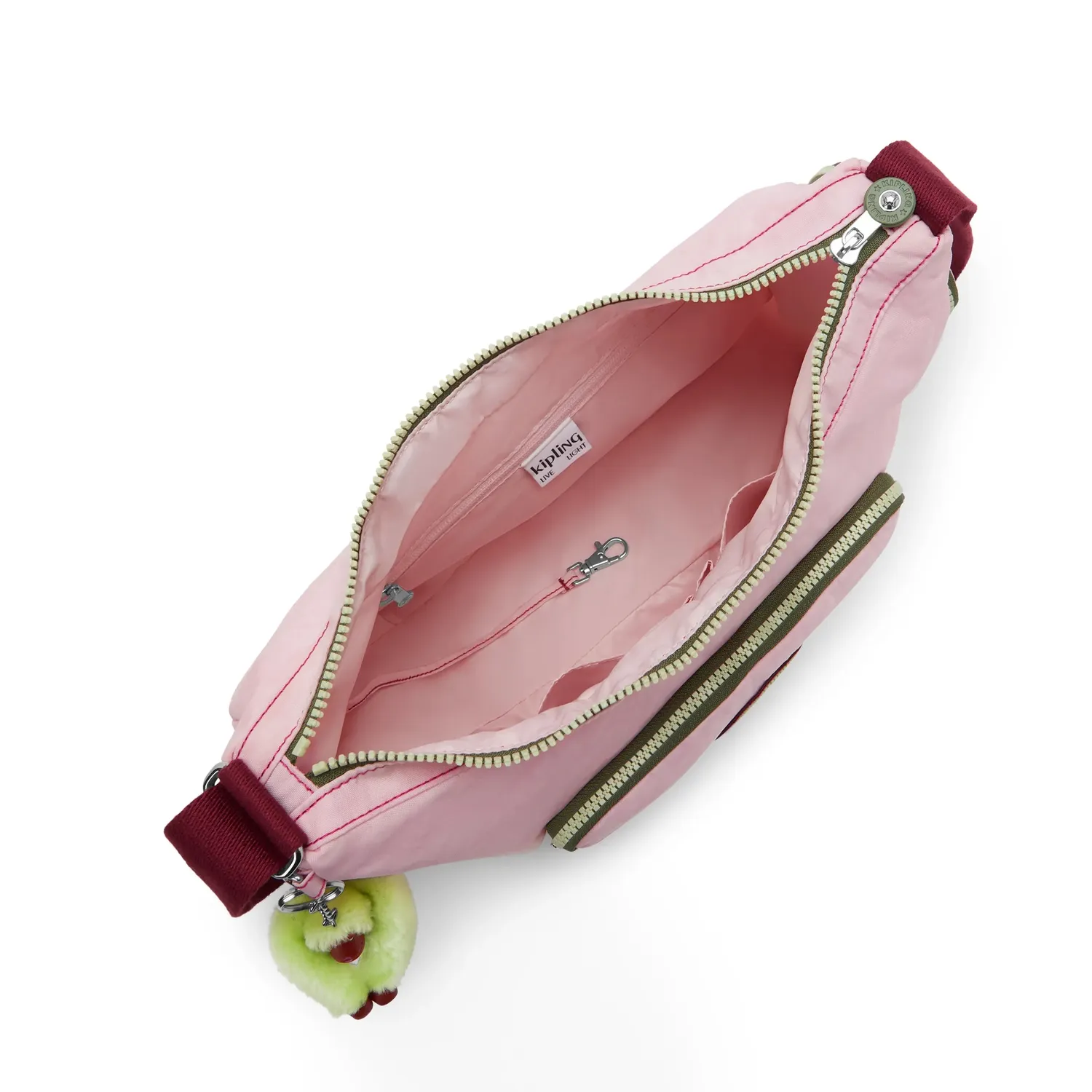 Kipling Gabbina Energy crossbody Energy Pink Medium – 7 vakken