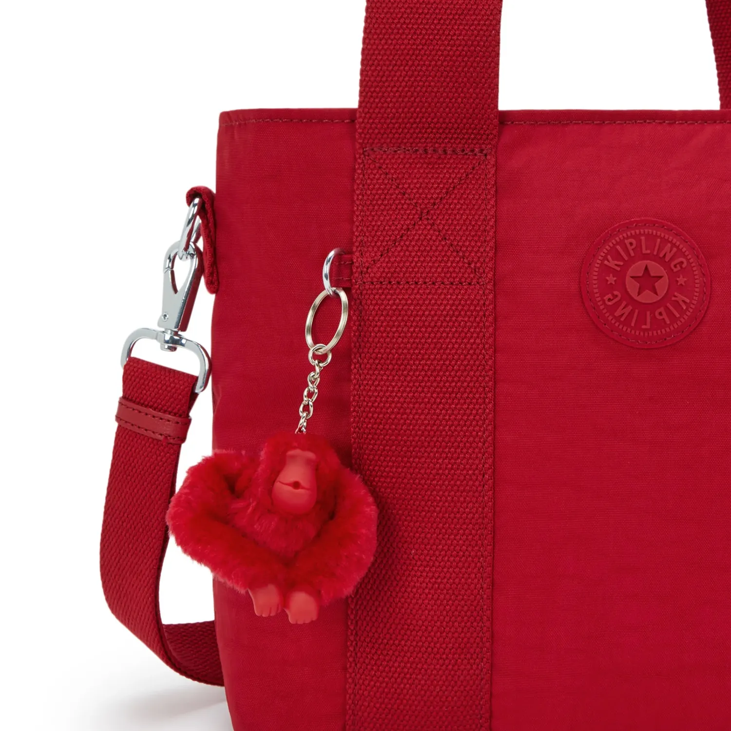 Kipling Minta M Up shopper Ruby Red Medium hengsel