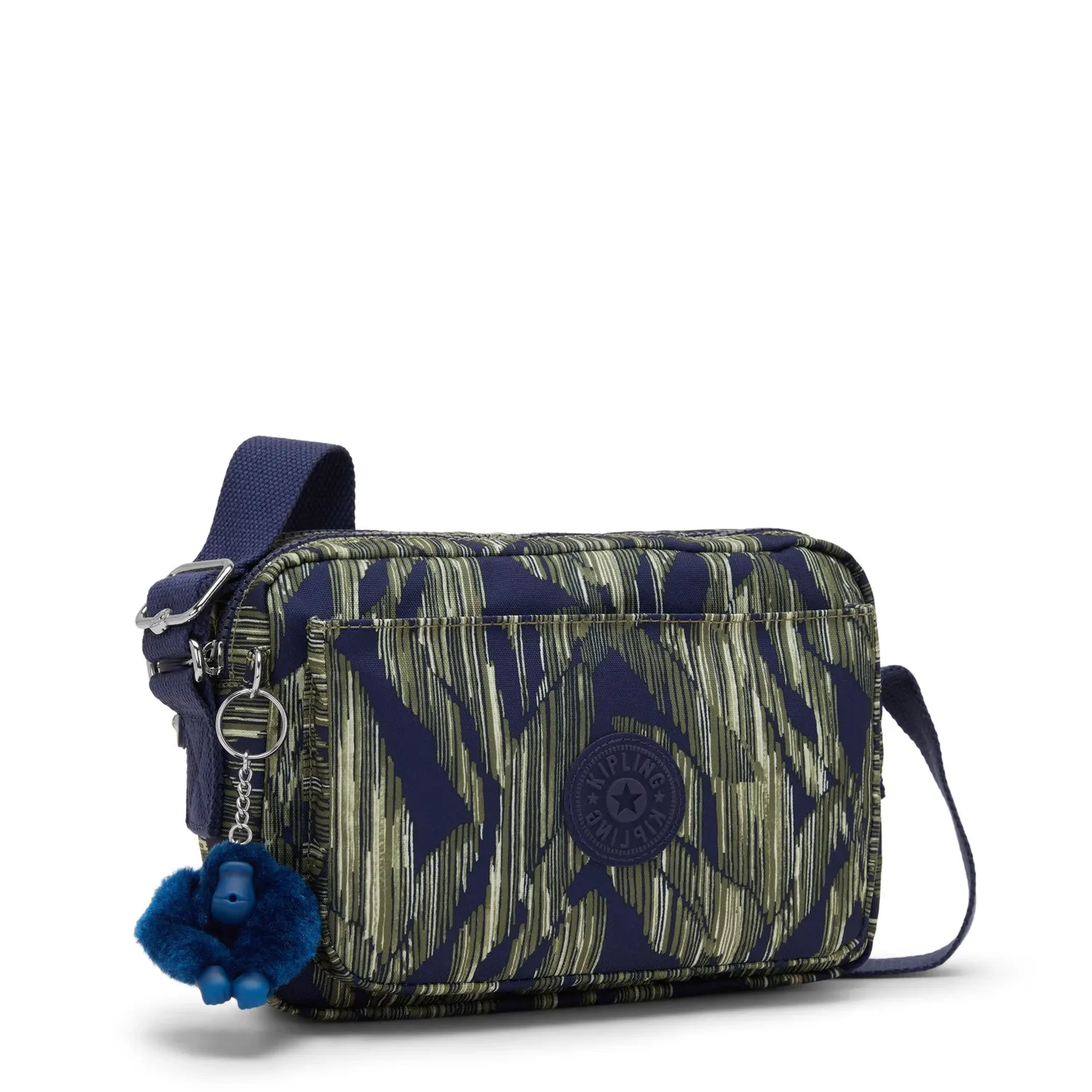 Kipling Abanu M crossbody tas Striped Grasses Medium streepprint
