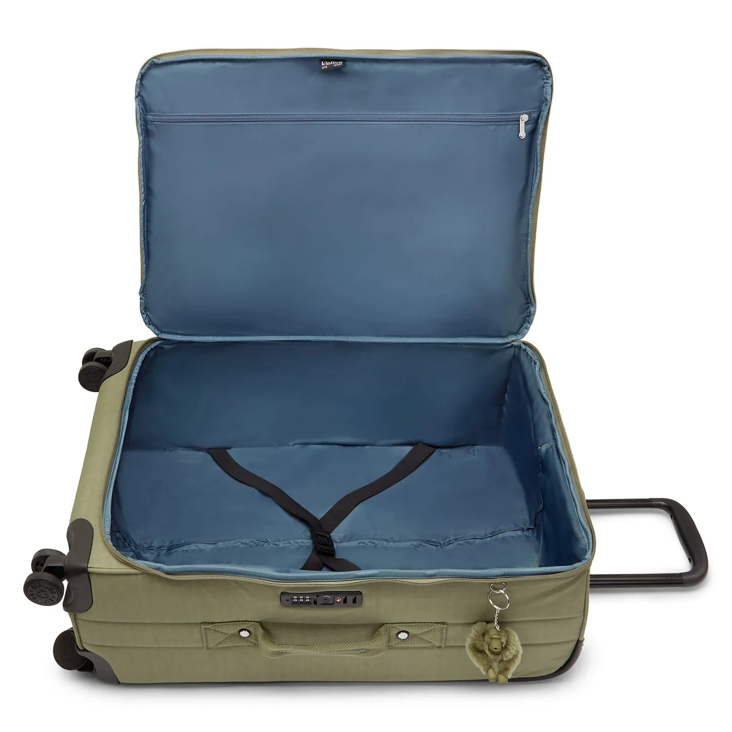 Kipling Jet M koffer Almost Sage Medium met TSA-slot