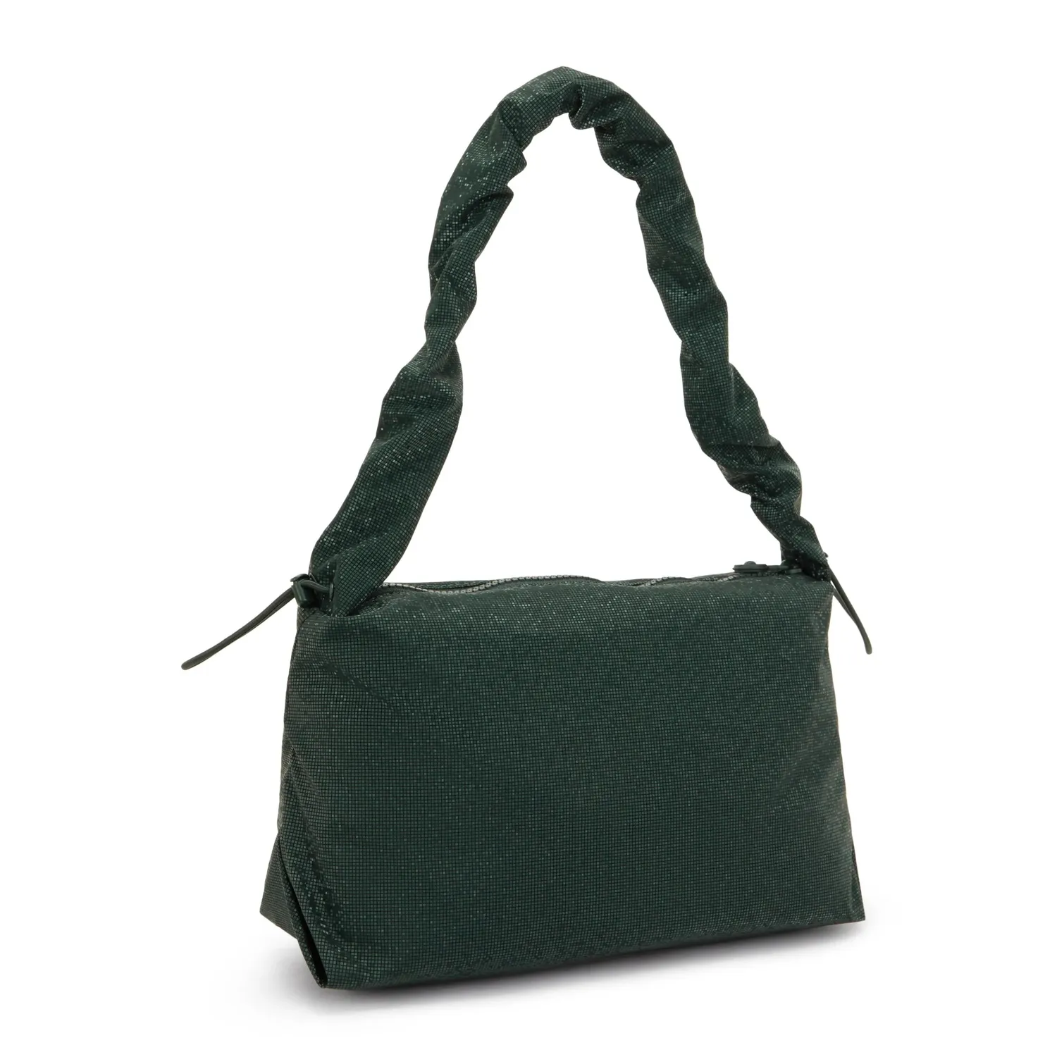 Kipling Eleni M schoudertas Shiny Pixel Green glans
