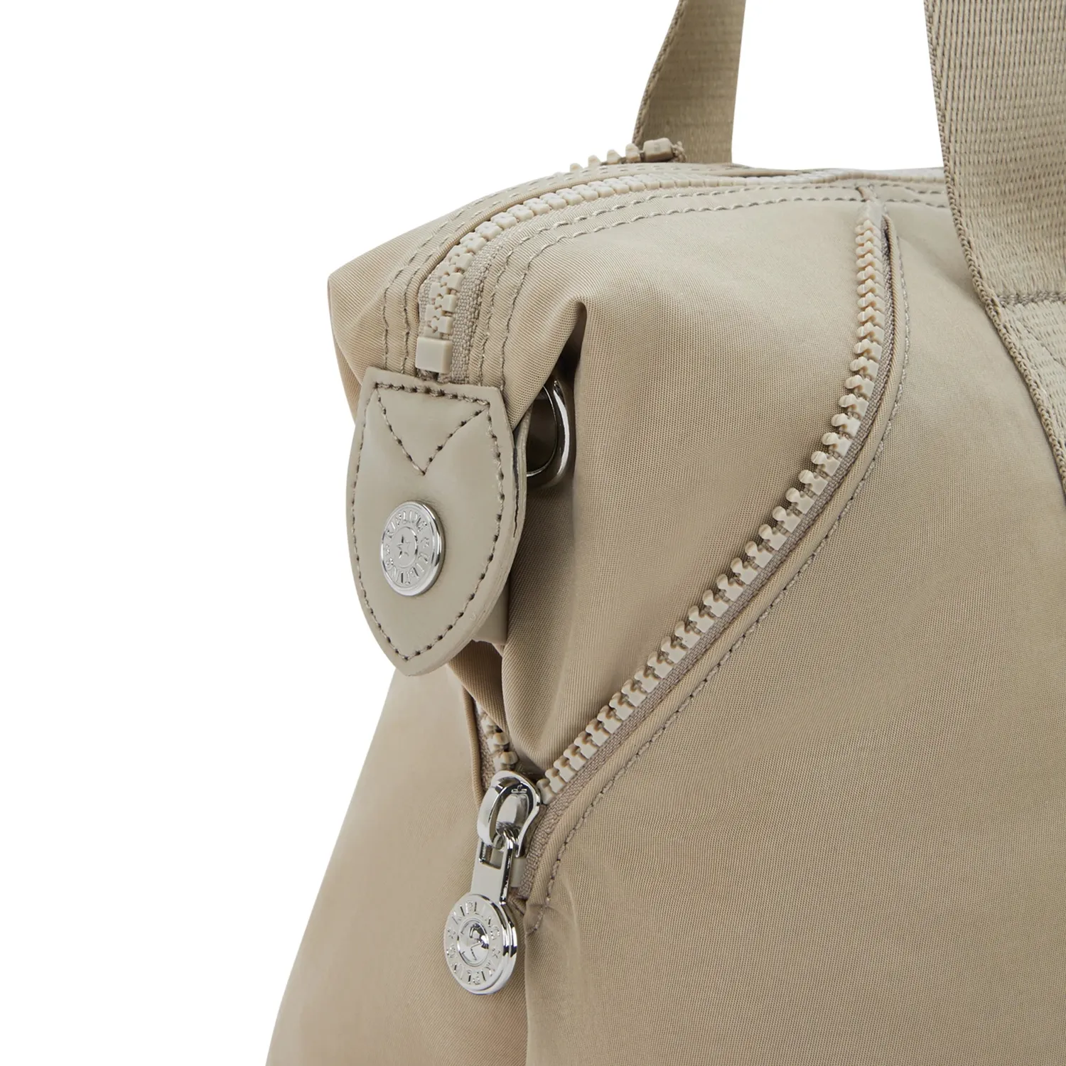 Kipling Art Mini schoudertas Boho Tan klein verstelbaar