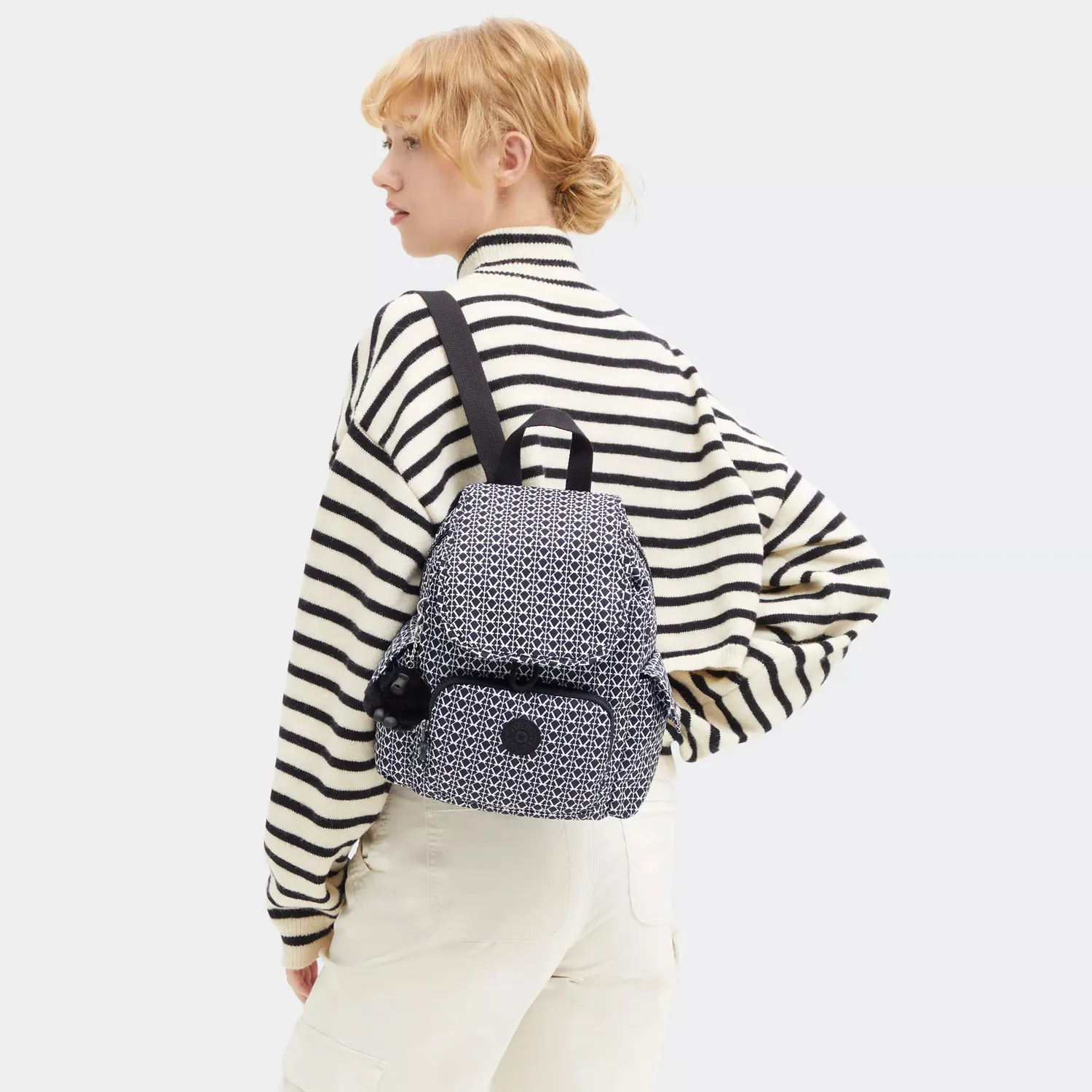 Kipling City Pack Mini rugzak Signature Print extra klein soepel