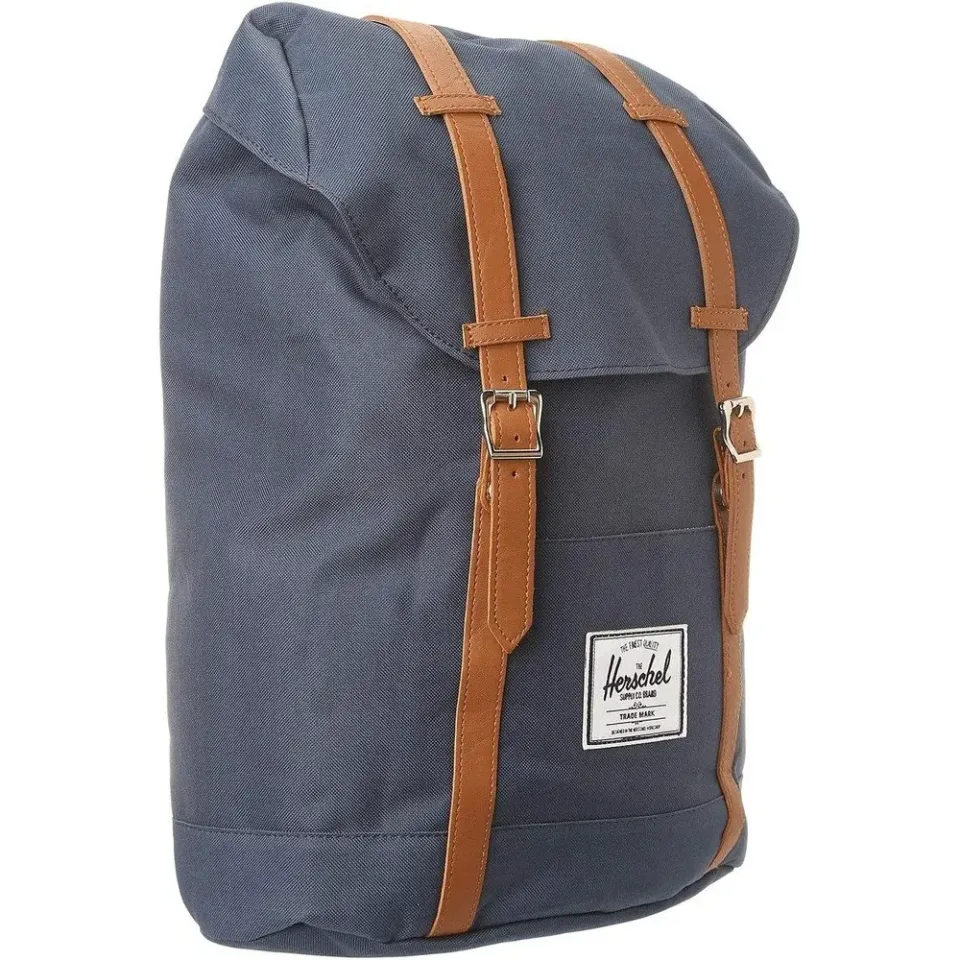 Herschel Retreat Classic 19.5L rugzak zwart-bruin canvas