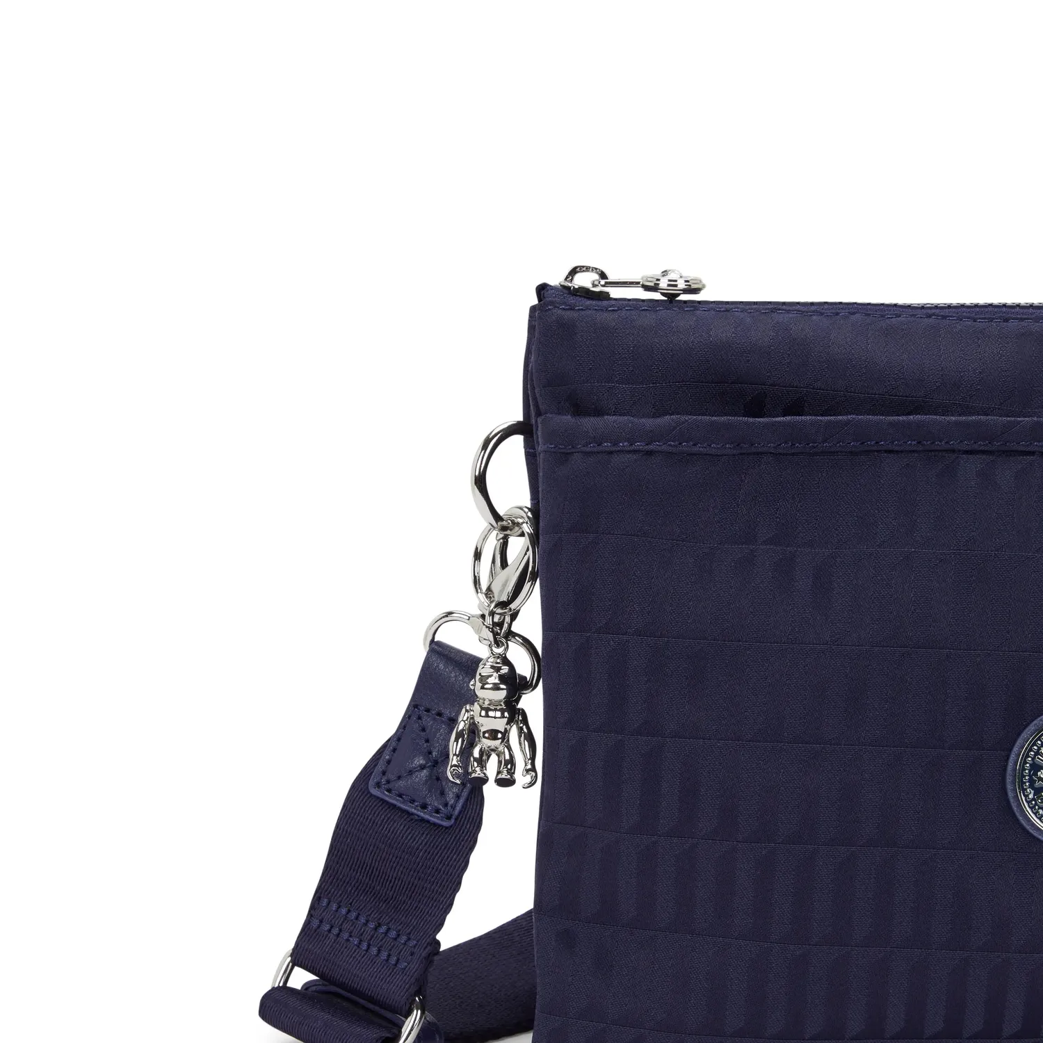 Kipling Riri L schoudertas Night Tile Jacquard medium met ritsvak
