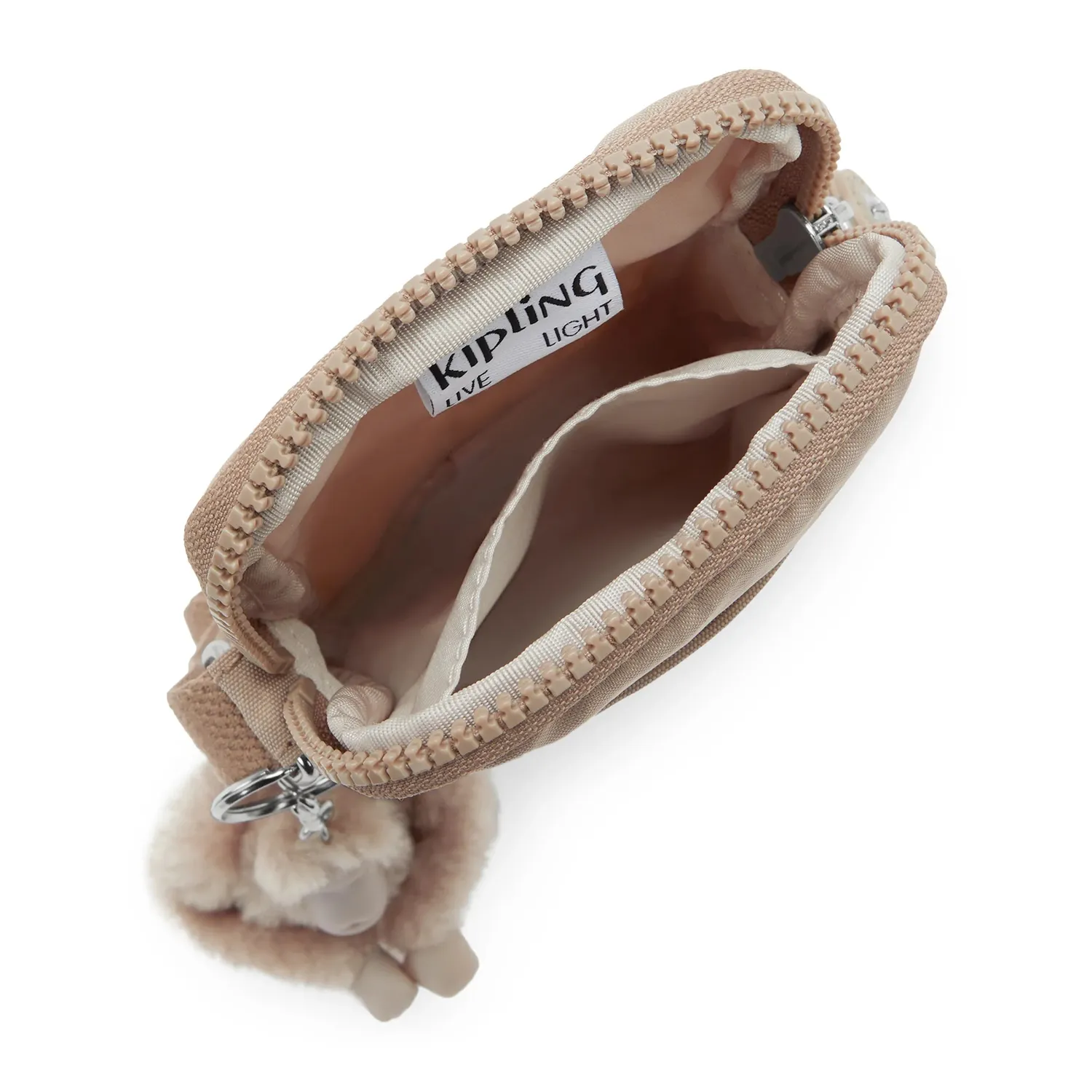 Kipling Tally telefoontas Tan Beige Klein waterafstotend