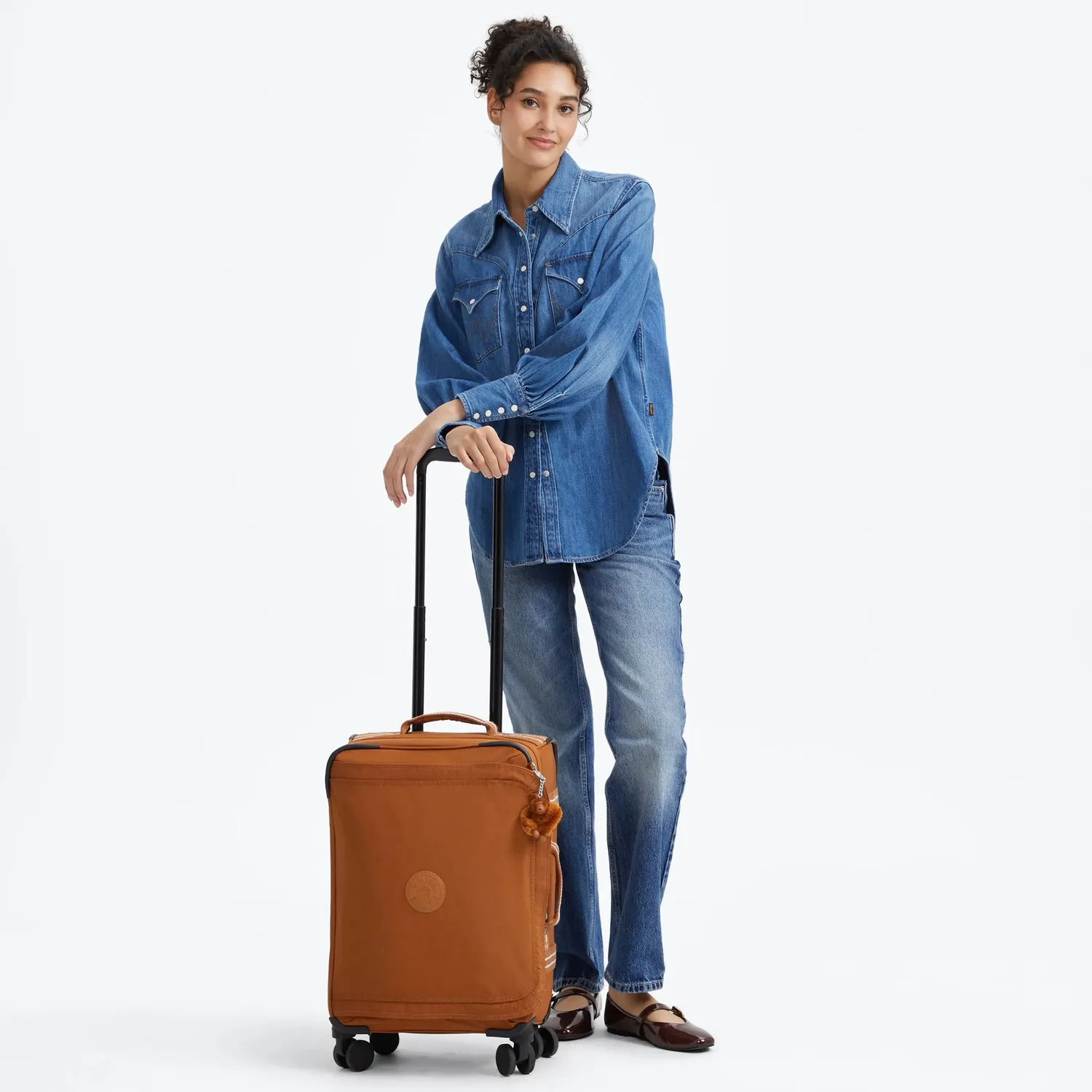 Kipling Spontaneous S Koffer Klein Stylish Mokka TSA-slot