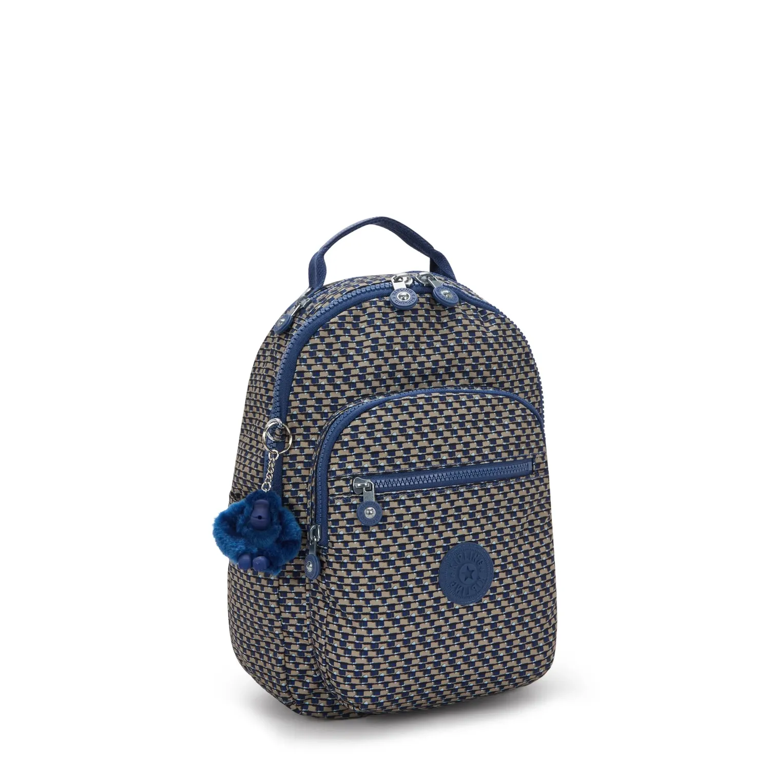 Kipling Seoul S rugzak Klein Blue on Wire 11 inch