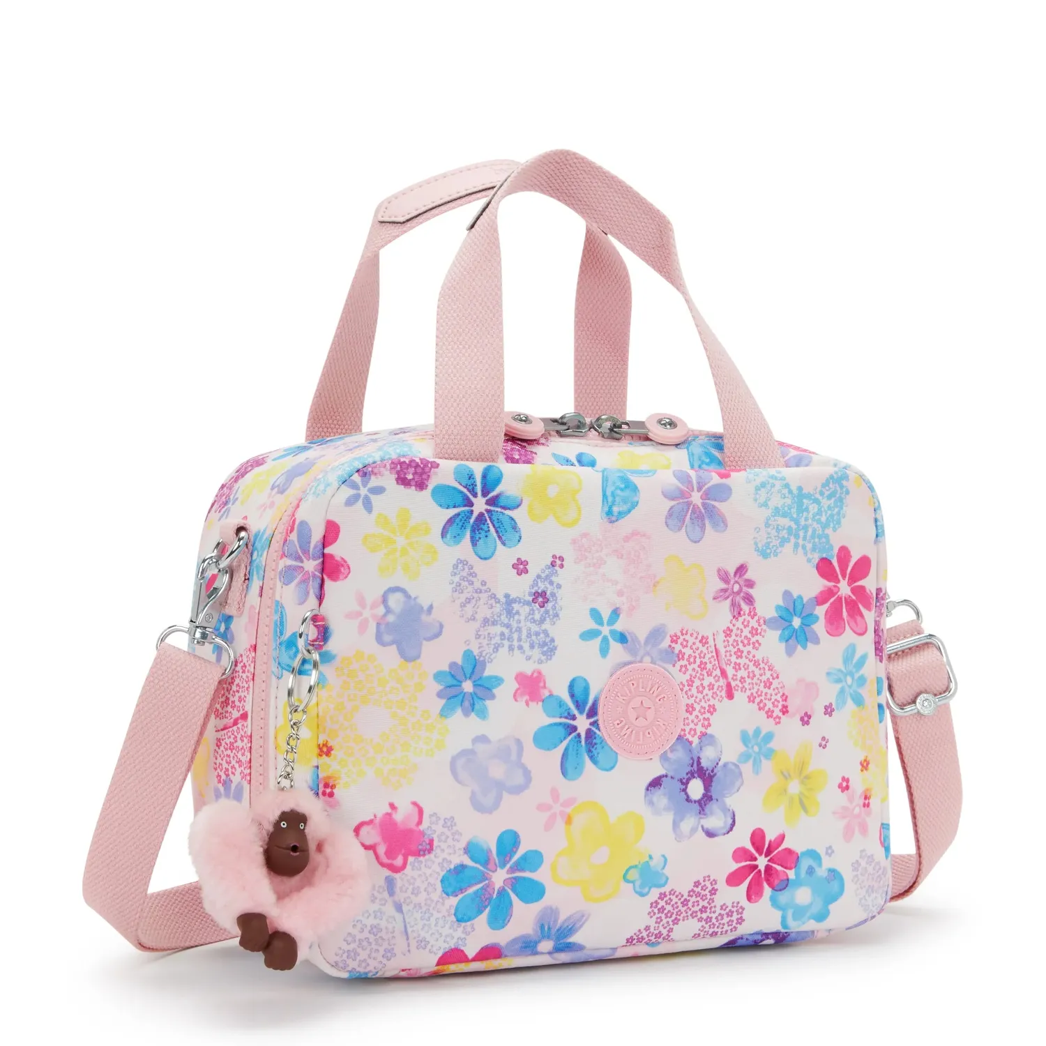 Kipling Miyo lunchtas Flower Stamp groot geisoleerd