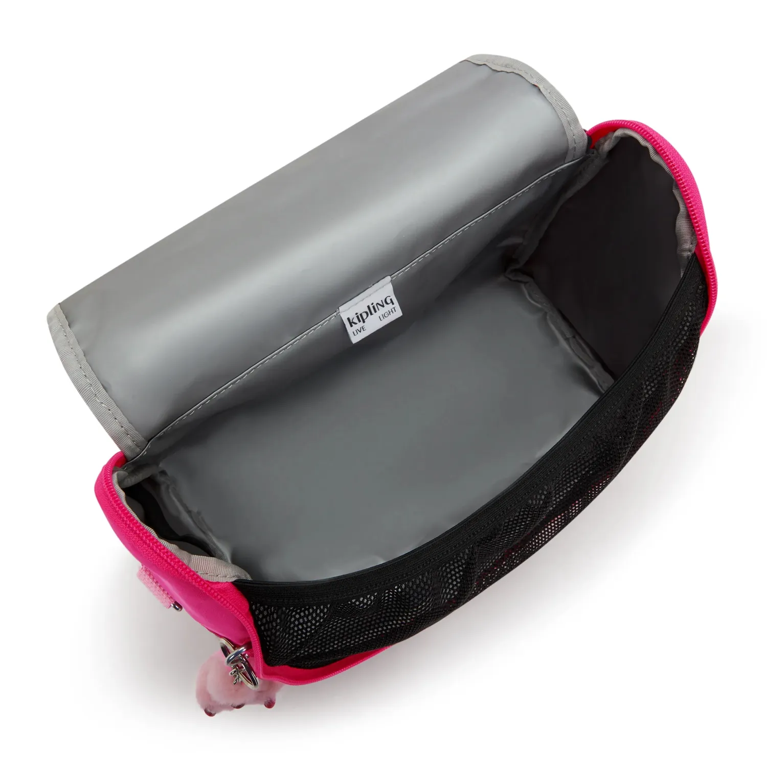 Kipling New Kichirou lunchtas Intense Rose Groot met trolleybevestiging