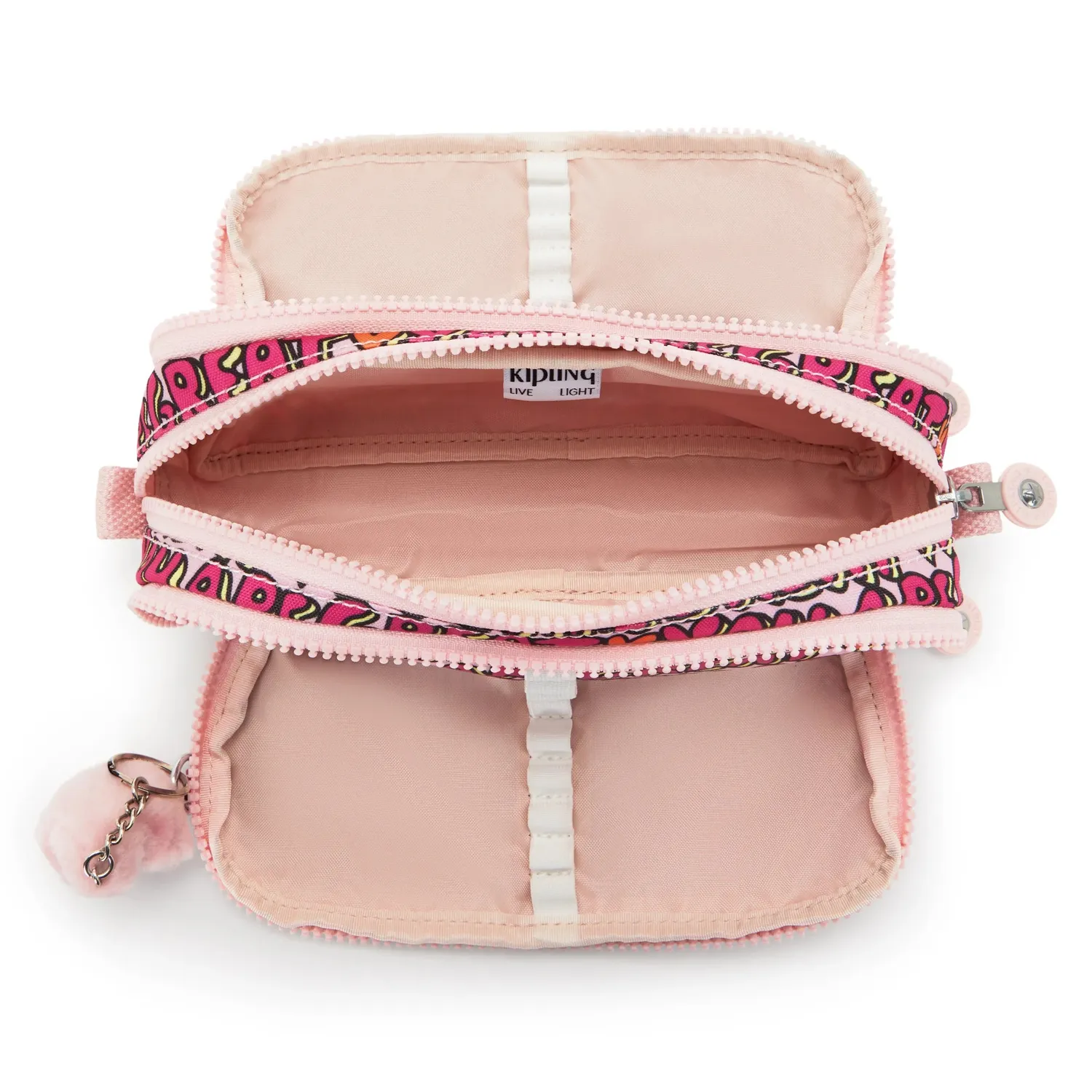 Kipling Gitroy pennenzak Groot U R Great Print nylon