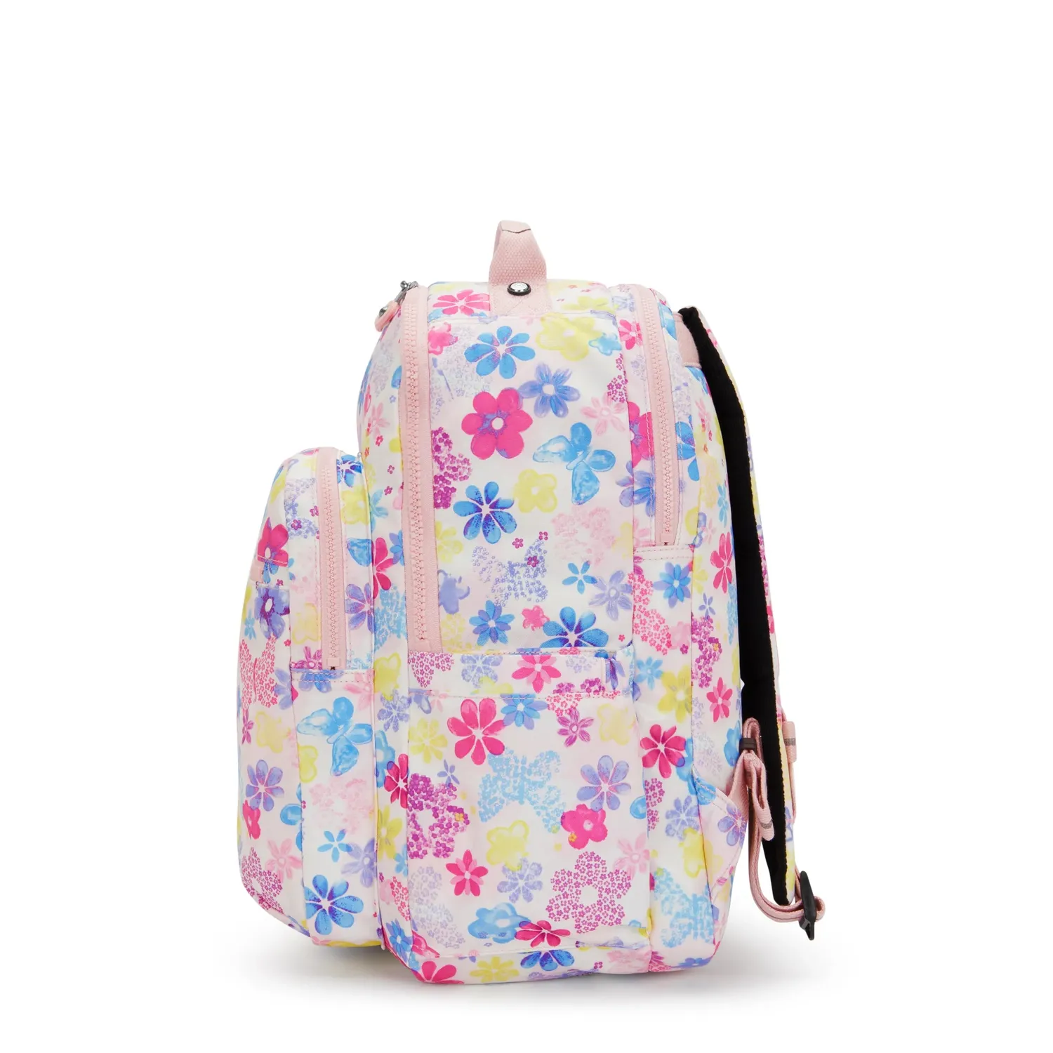 Kipling Seoul College Extra rugzak Groot Flower Stamp 15 inch