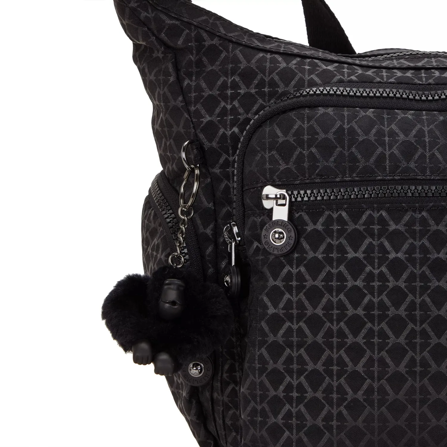 Kipling Gabbie schoudertas Medium Signature Emb ruim