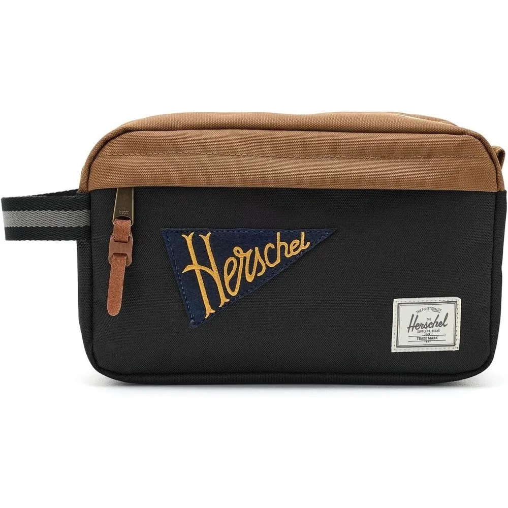 Herschel Chapter toilettas blauw met ritsvak