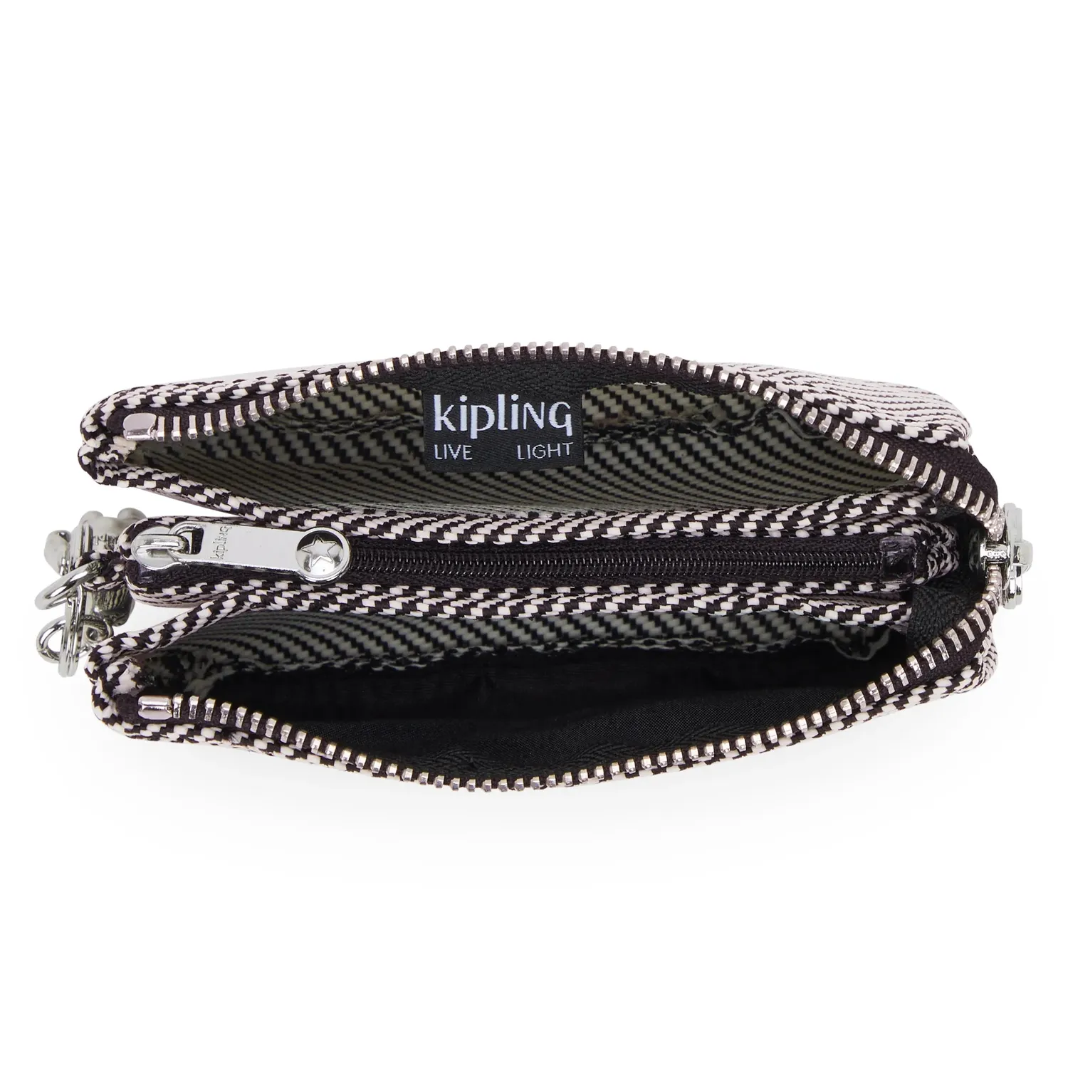 Kipling Creativity S beurs Diagonal Jacquard klein met vakken