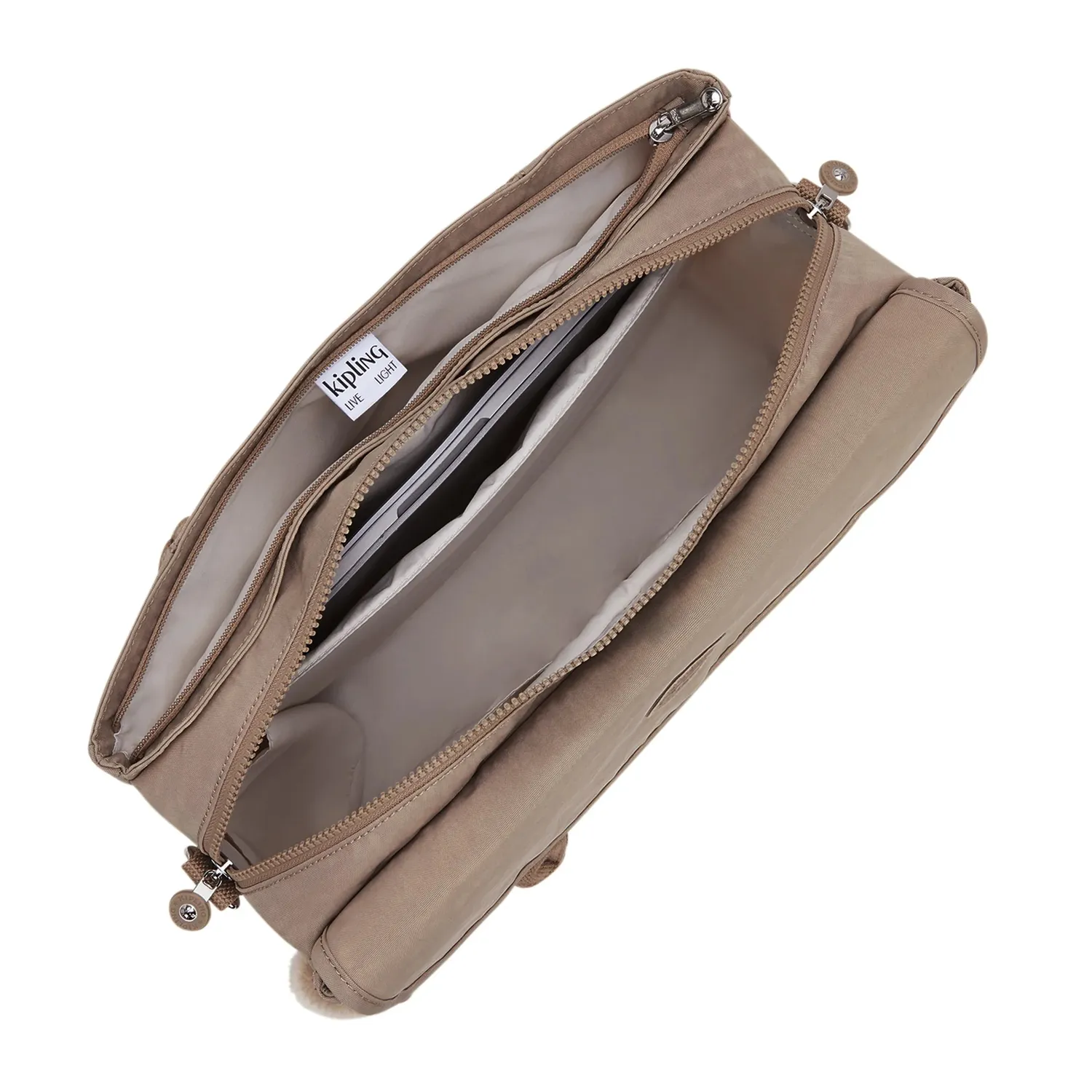 Kipling Superworker S werktas Klein Tan Beige 13 inch
