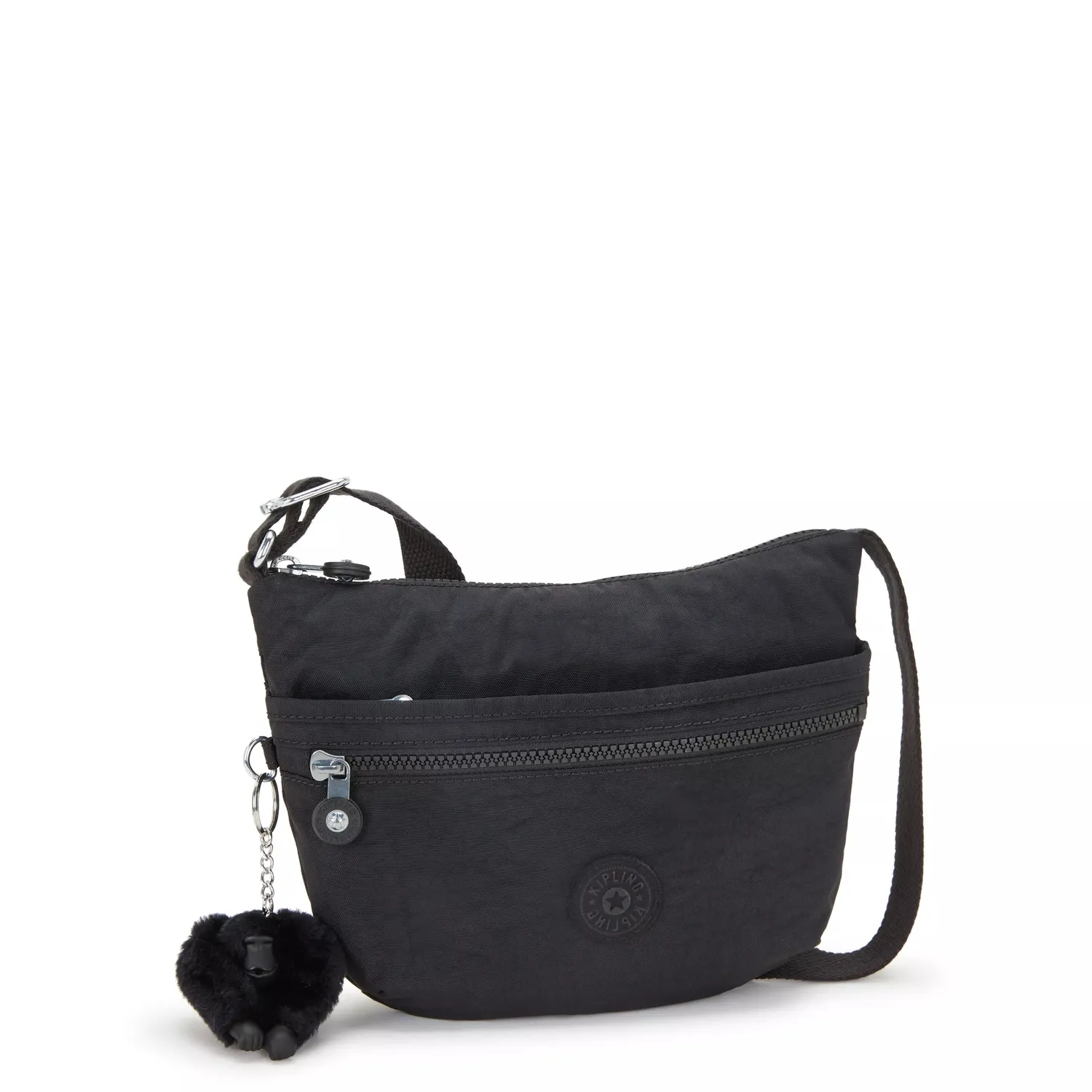 Kipling Arto S schoudertas Black Noir klein zwart