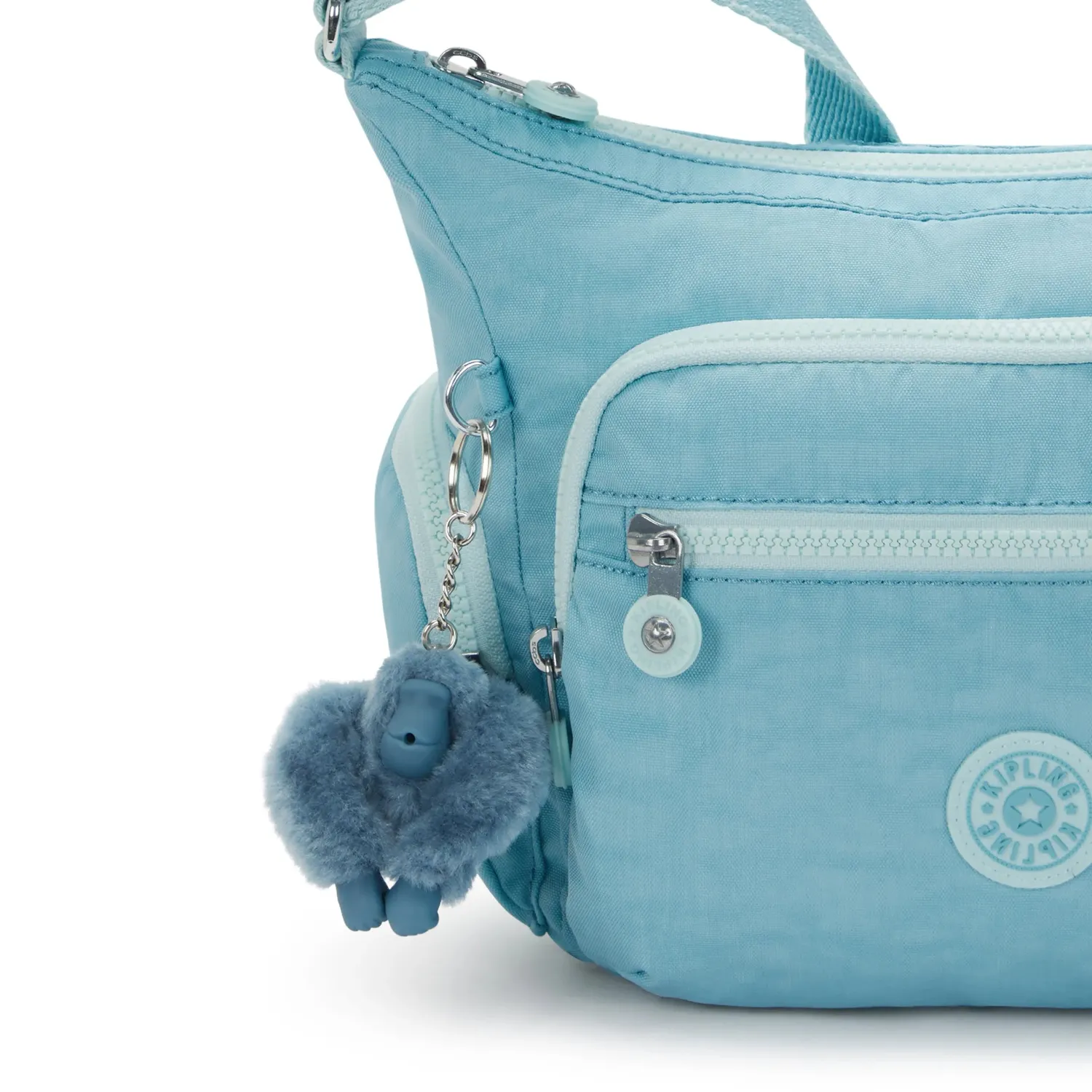 Kipling Gabbie S schoudertas Blue Cool klein nylon
