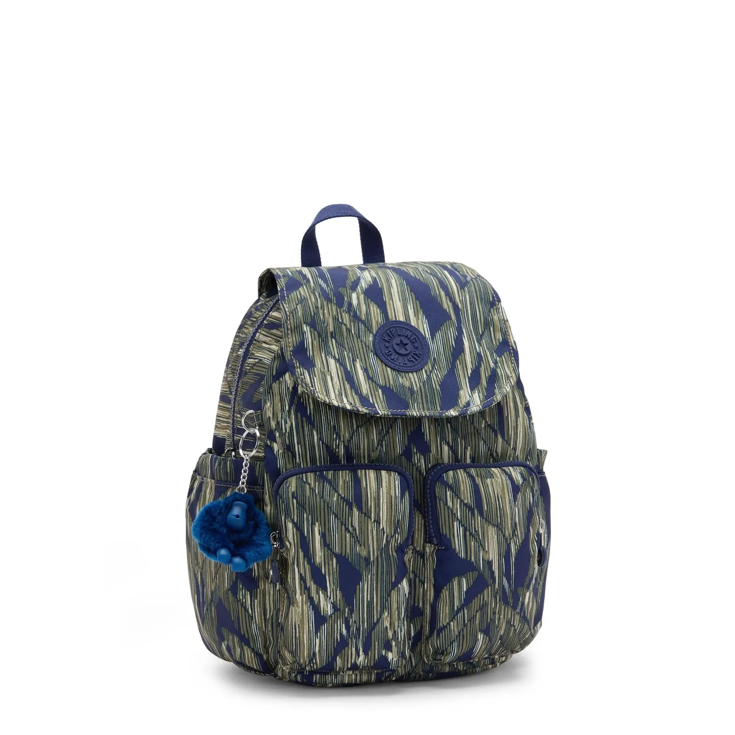 Kipling City Pocket S rugzak Striped Grasses klein klep