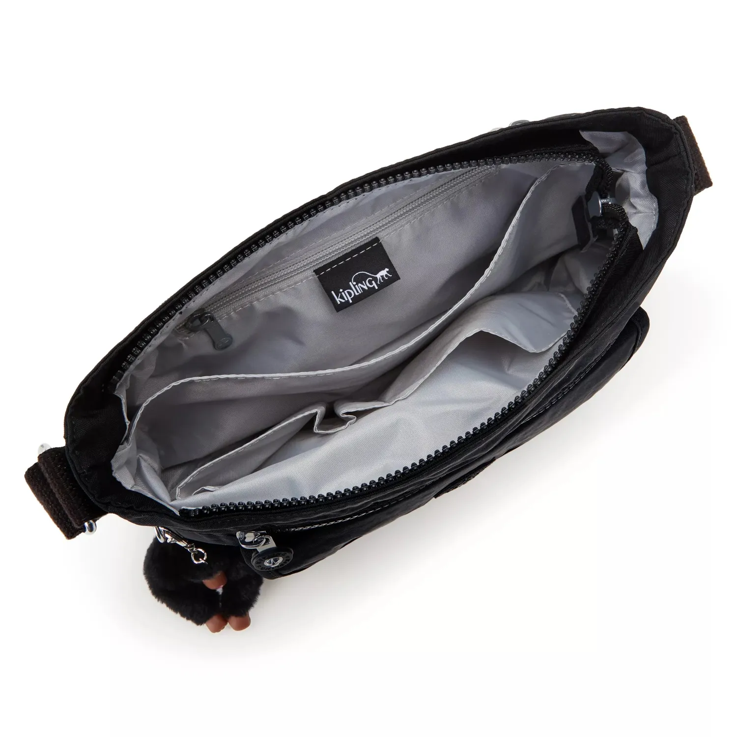 Kipling Syro U crossbodytas Medium Black Tonal zwart
