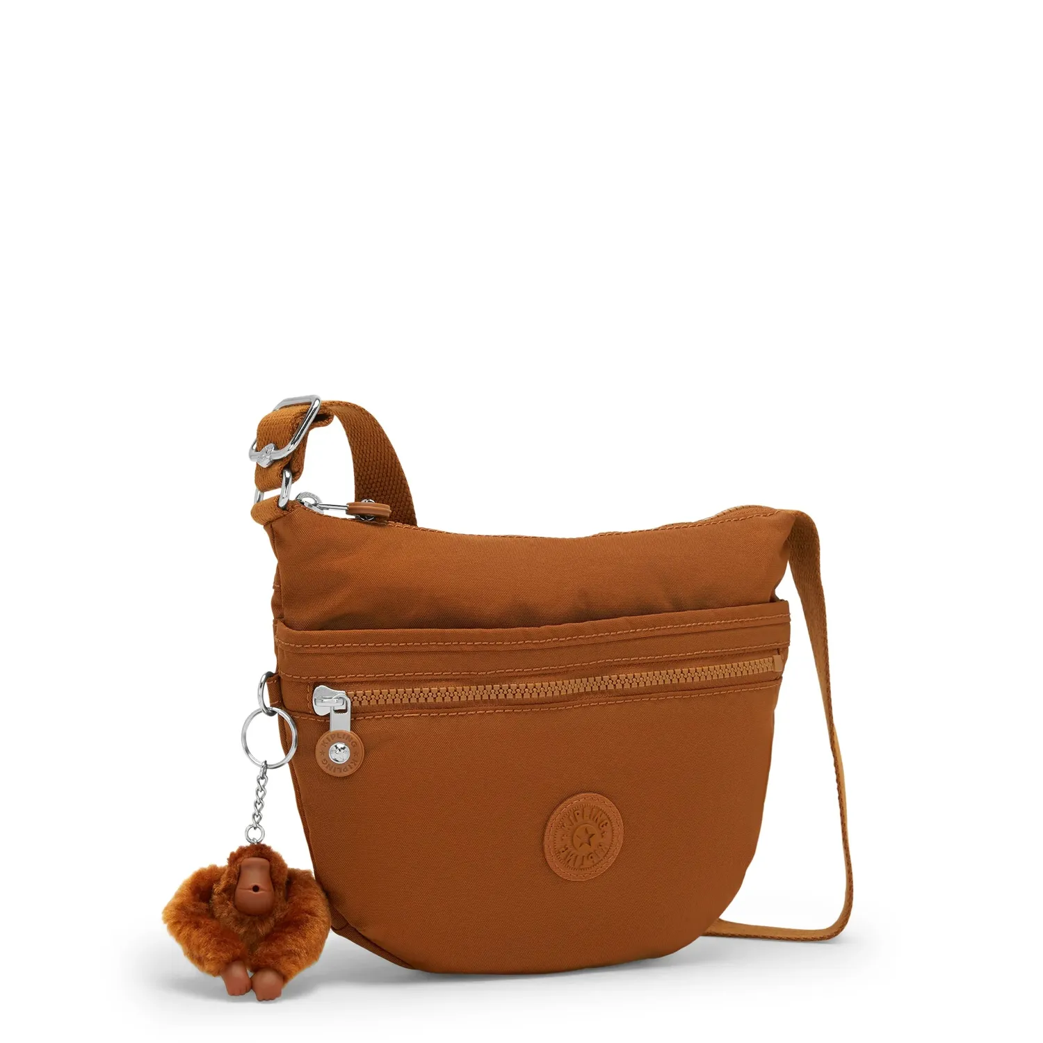 Kipling Arto S crossbody tas Stylish Mokka klein lichtgewicht