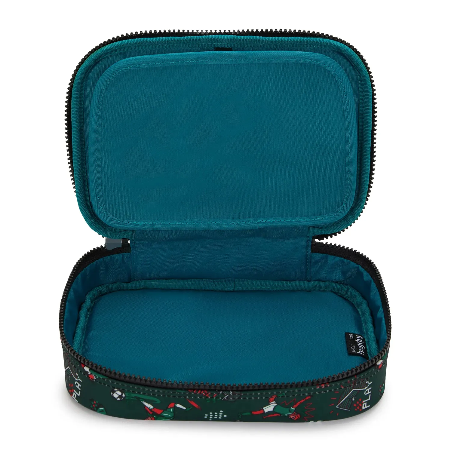 Kipling 100 Pens pennenzak Soccer Print groot waterafstotend