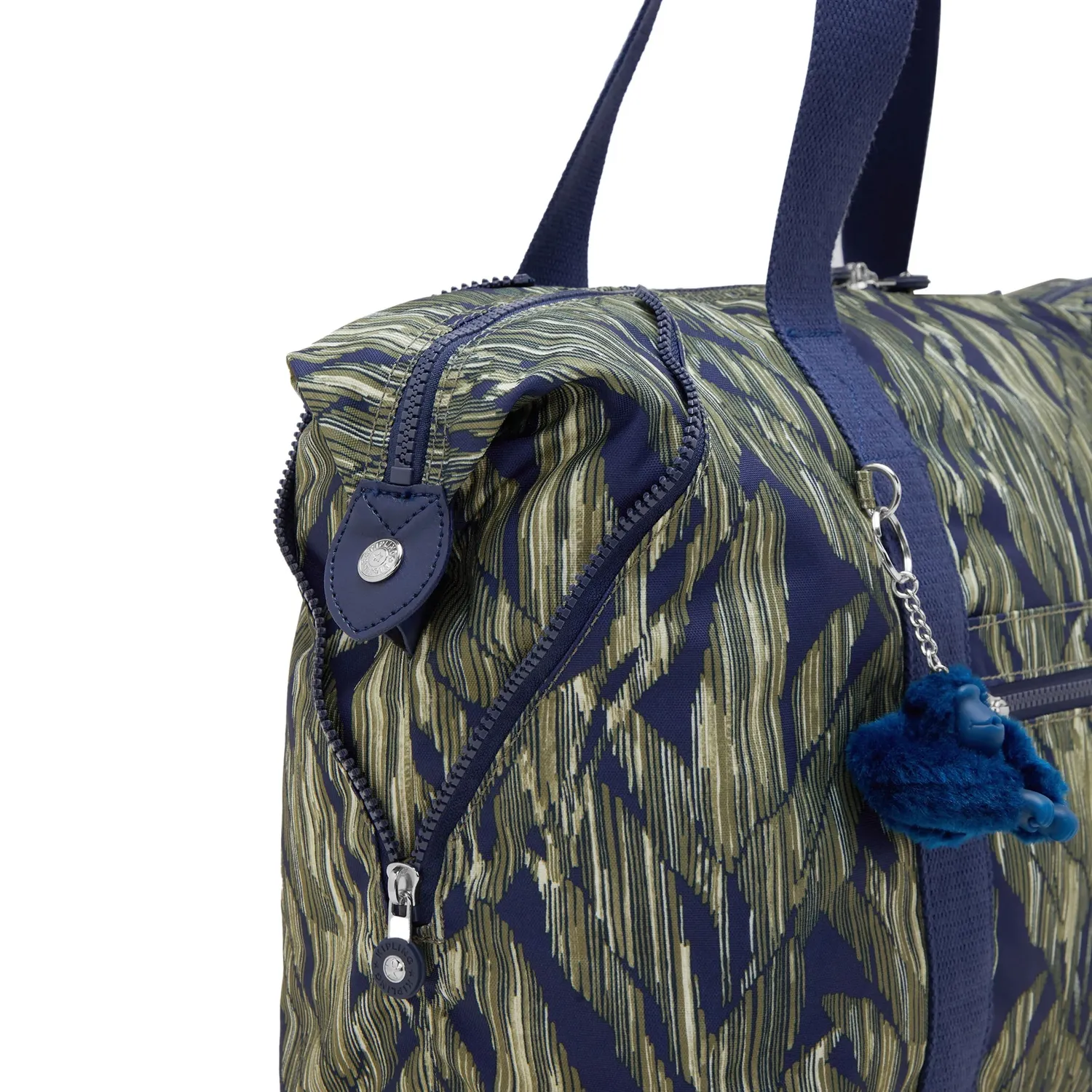 Kipling Art M draagtas Striped Grasses groot gestreept