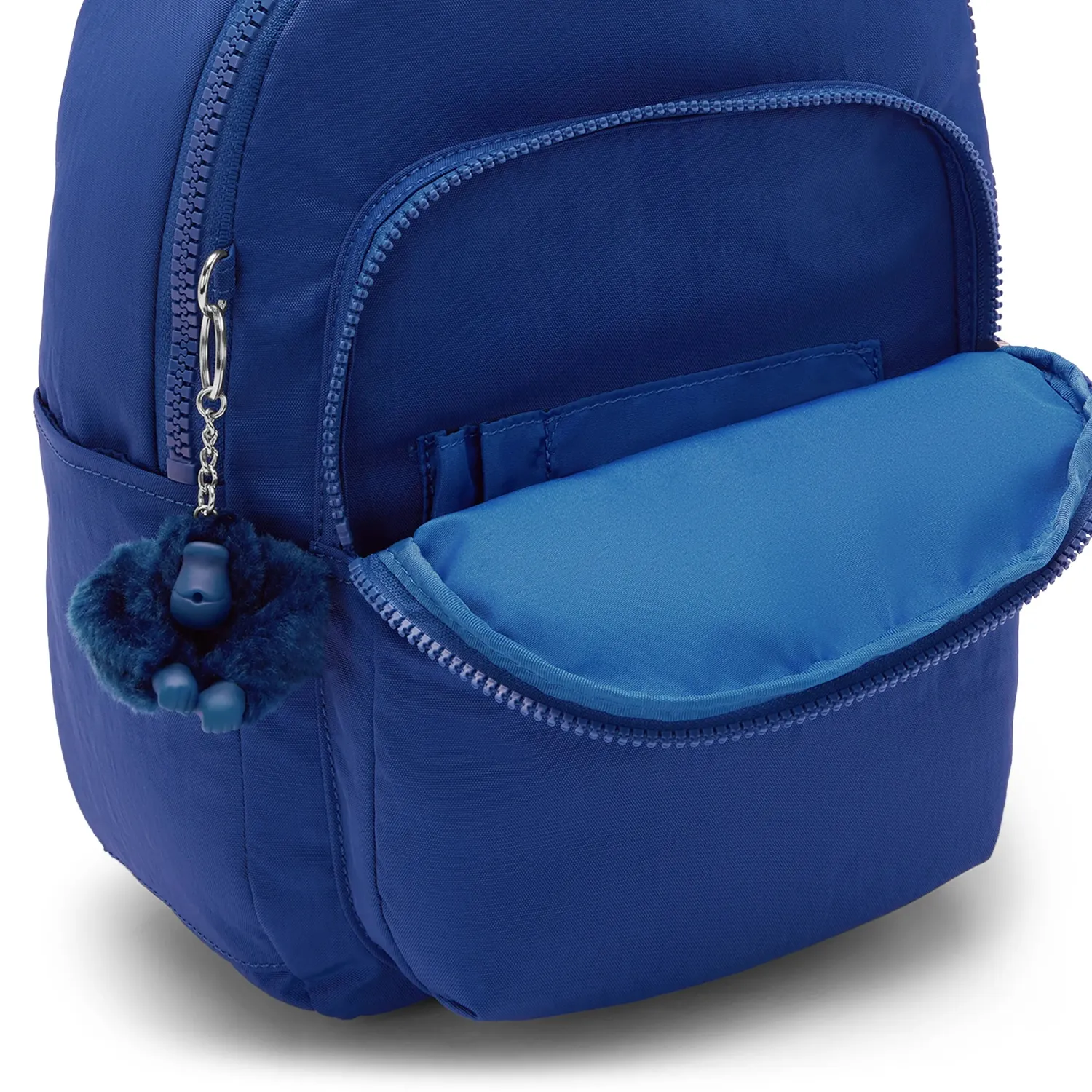 Kipling Seoul S kleine rugzak Blazing Blue met 11 inch tabletvak