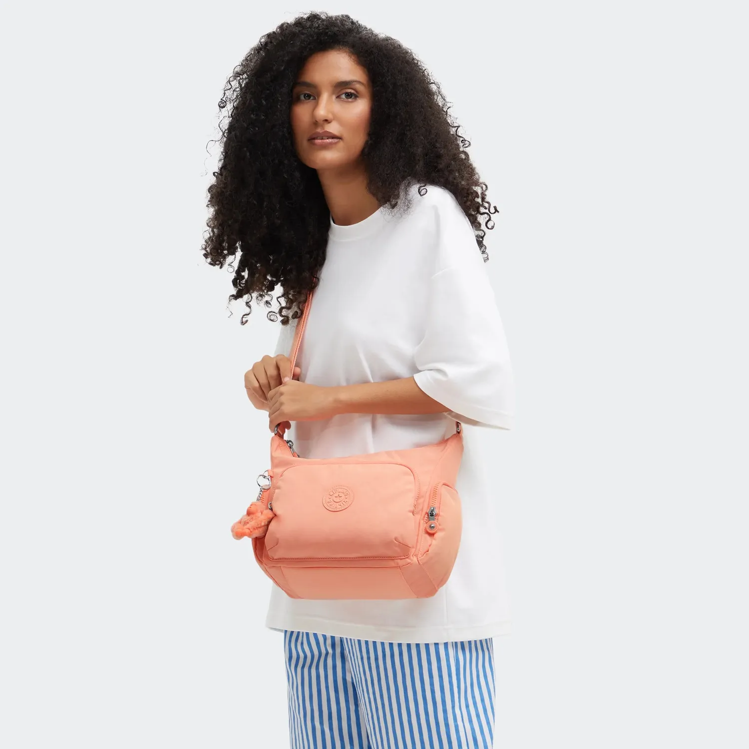 Kipling Gabb S crossbodytas Pinky Orange Medium veel vakken