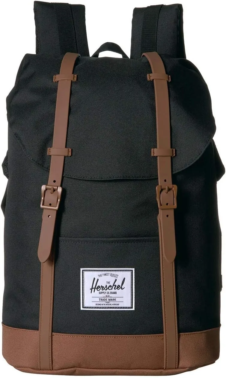 Herschel Retreat rugzak 19,5L Black Saddle Brown