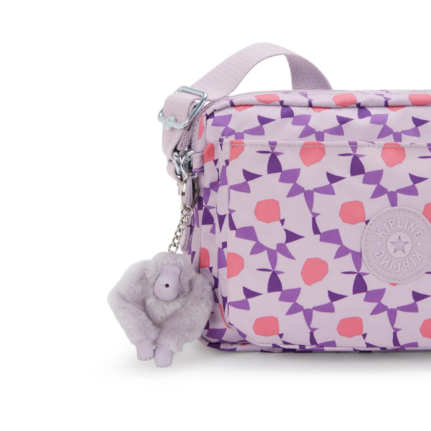 Kipling Abanu M crossbody tas Flower Dots – 2 vakken