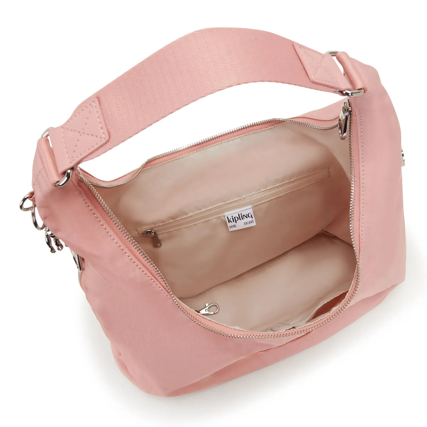 Kipling Eanna Zip schoudertas rose spice medium A4