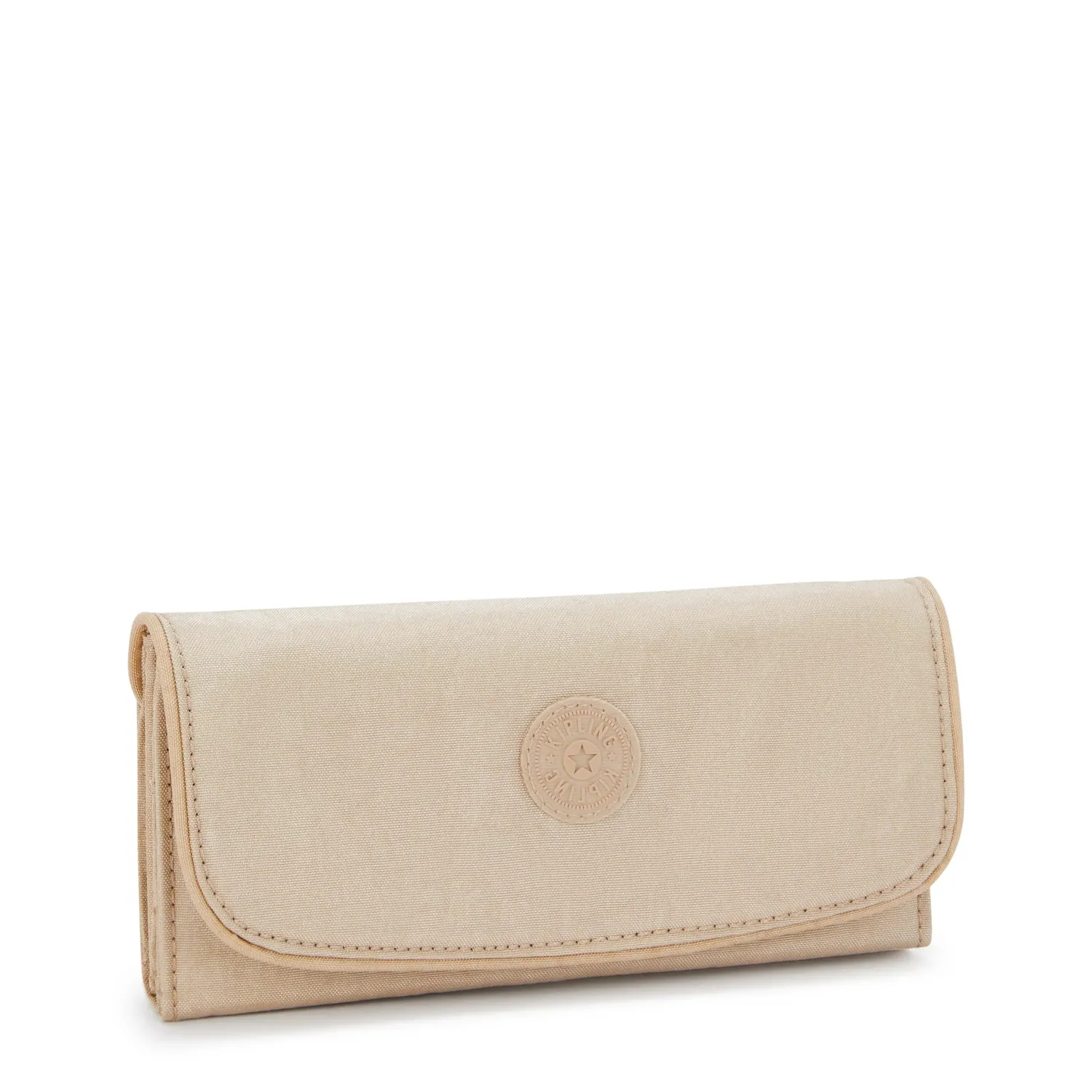 Kipling Money Land portemonnee Groot Sparkled Beige RFID