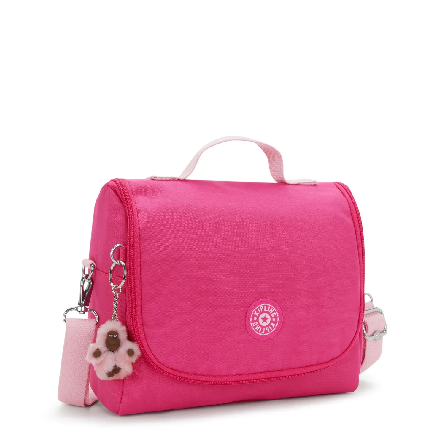 Kipling New Kichirou lunchtas Intense Rose Groot met trolleybevestiging