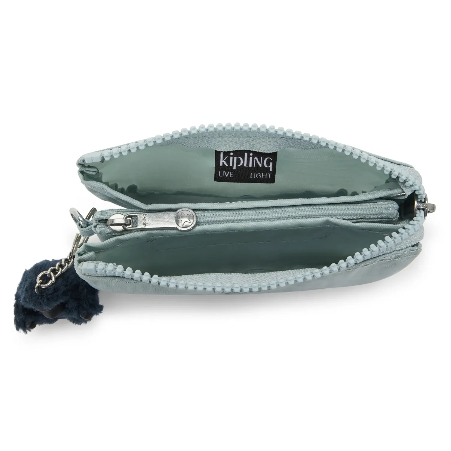 Kipling Creativity S portemonnee Breezy Blue klein lichtgewicht