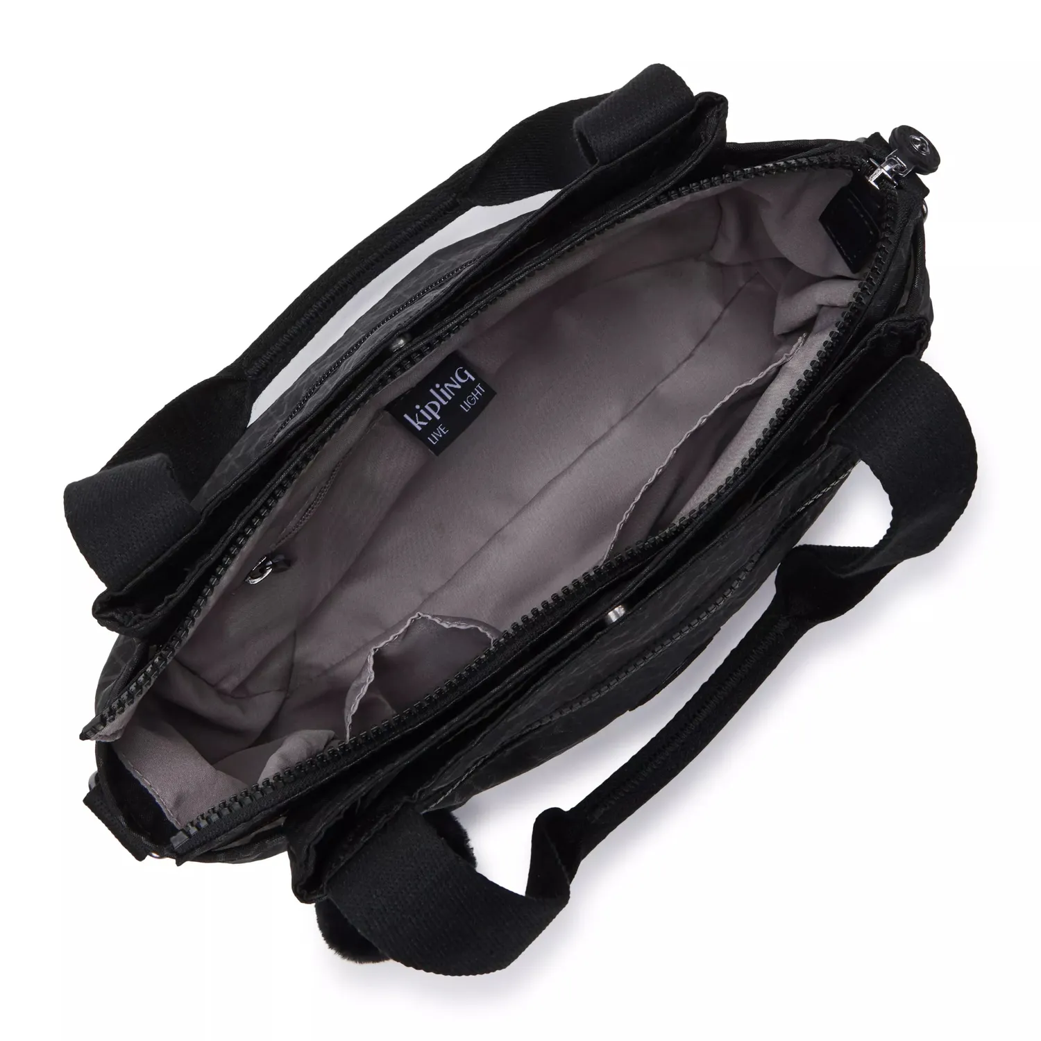 Kipling Elysia schoudertas Medium Signature Emb print
