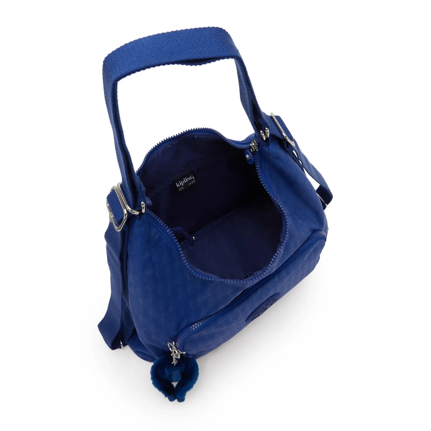 Kipling Yenna schoudertas Diamond Wave Emboss medium multifunctioneel