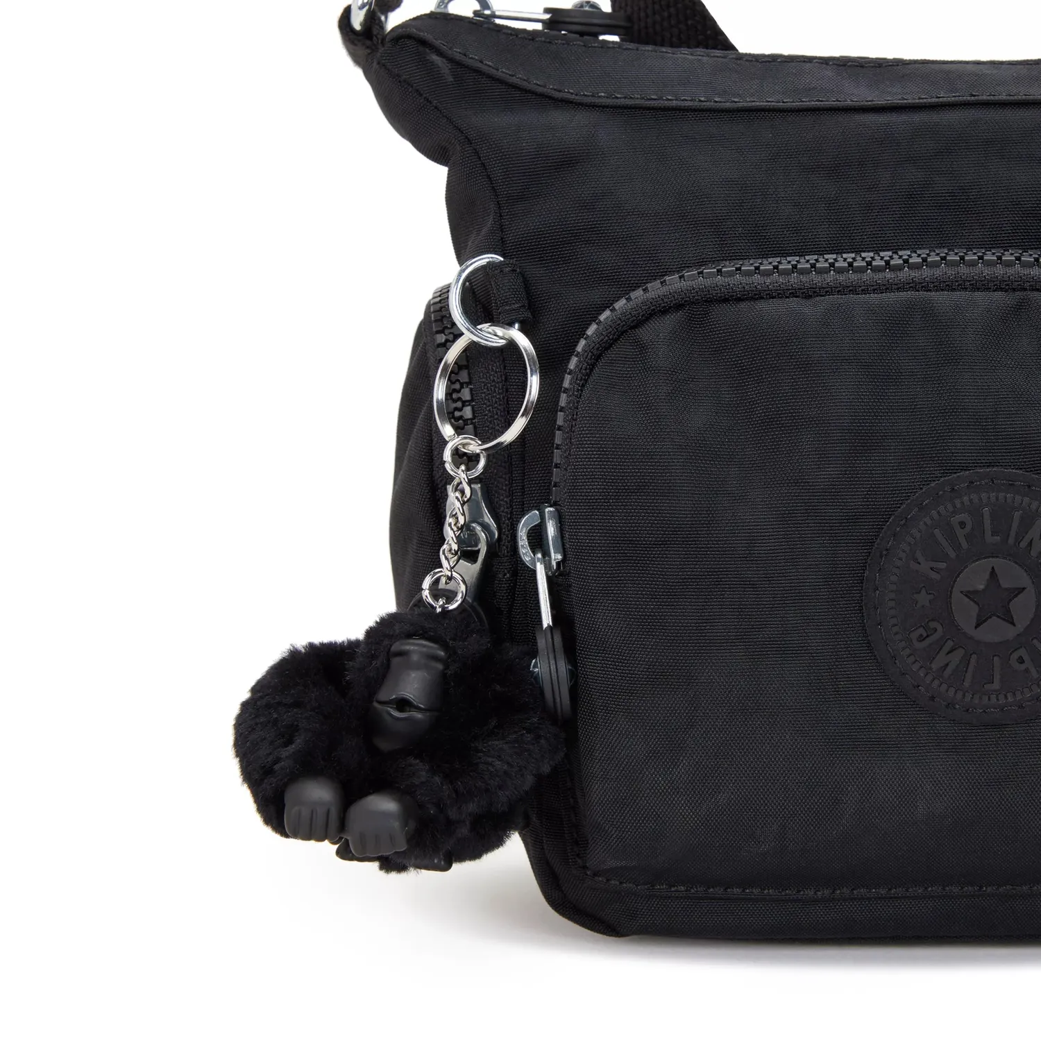 Kipling Gabbie Mini schoudertasje klein Black Noir organizer