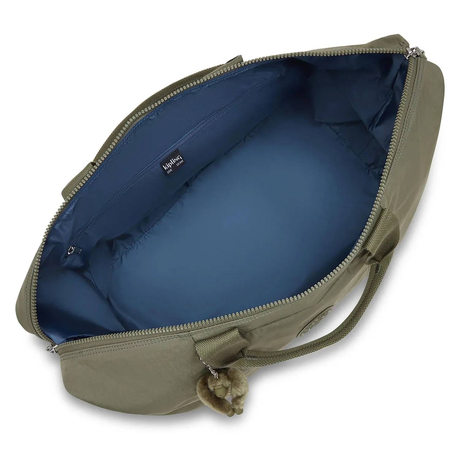 Kipling Bori weekendtas Groot Almost Sage met trolleyhoes