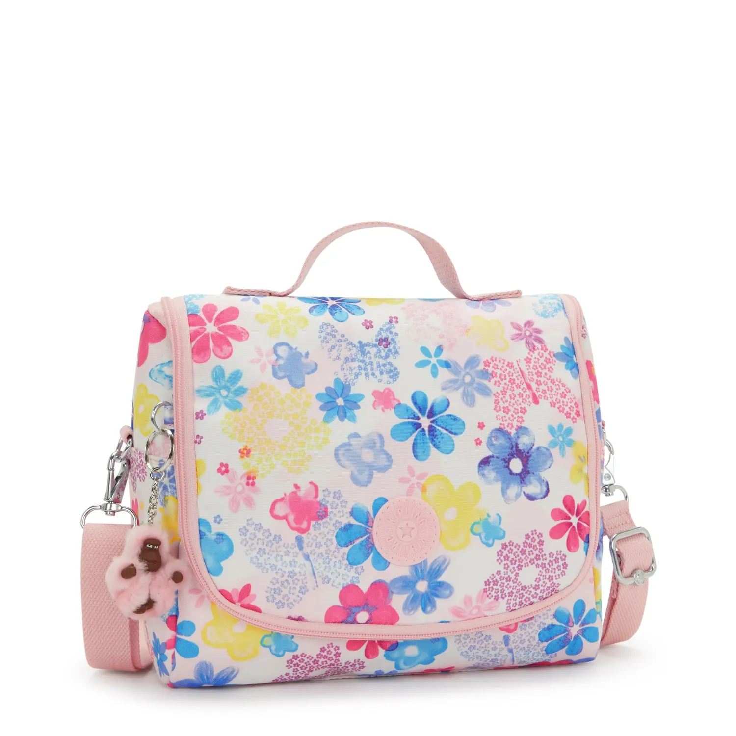 Kipling New Kichirou lunchtas Flower Stamp groot trolleyband