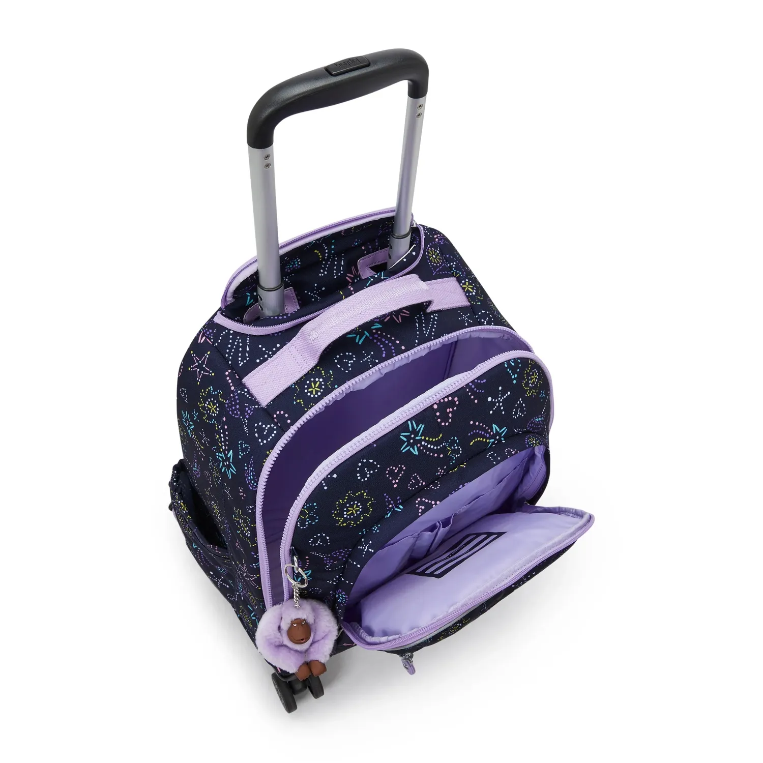 Kipling New Zea rugzak met wielen Unicorn Star groot