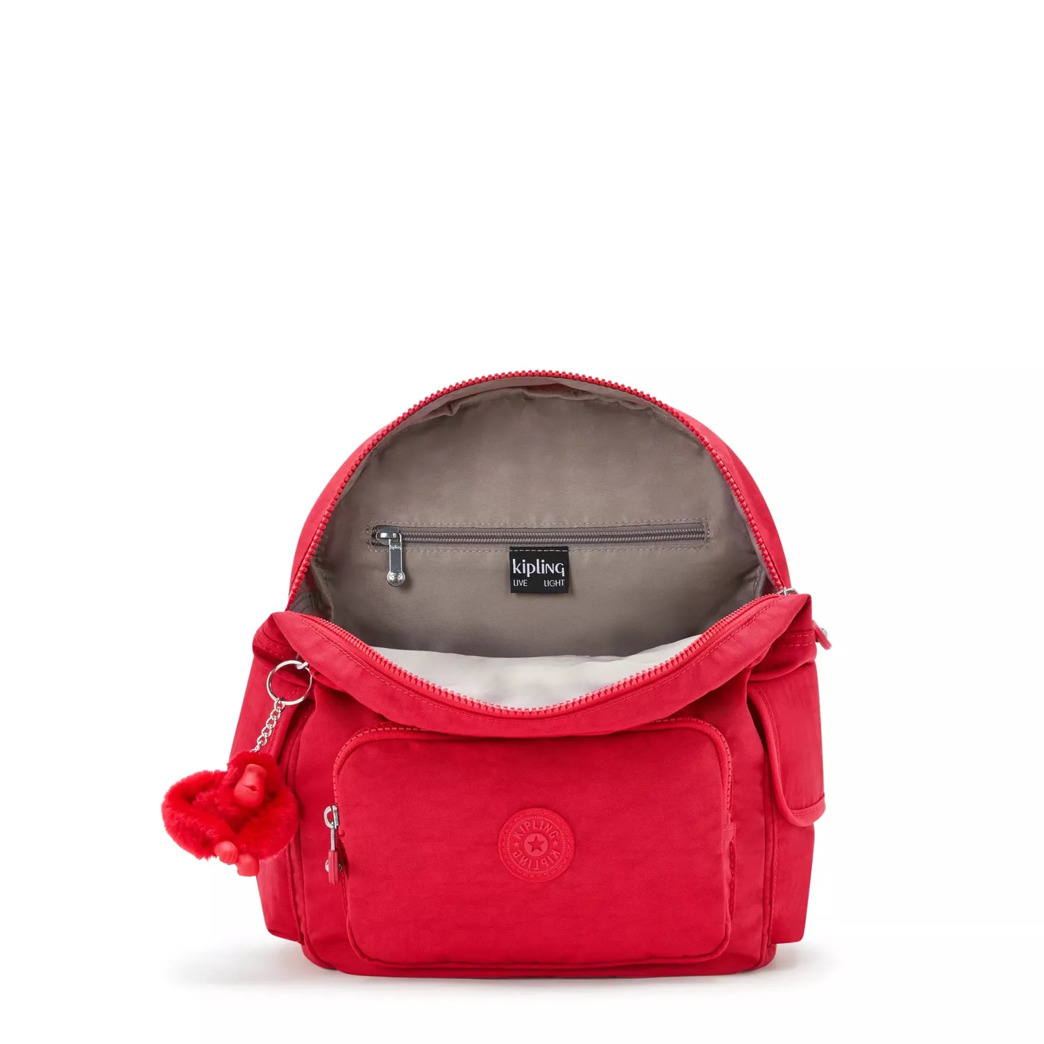 Kipling City Pack S rugzak Klein Red Rouge waterafstotend