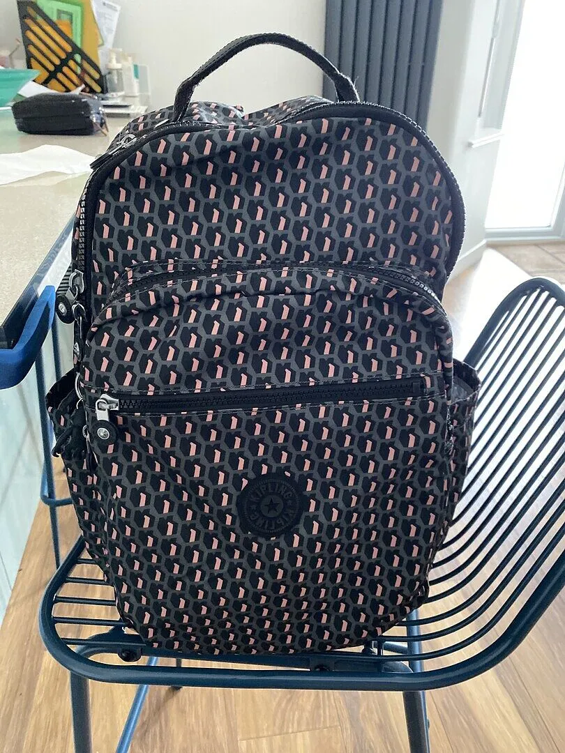 Kipling Seoul rugzak Groot Black Noir 15 inch laptopvak