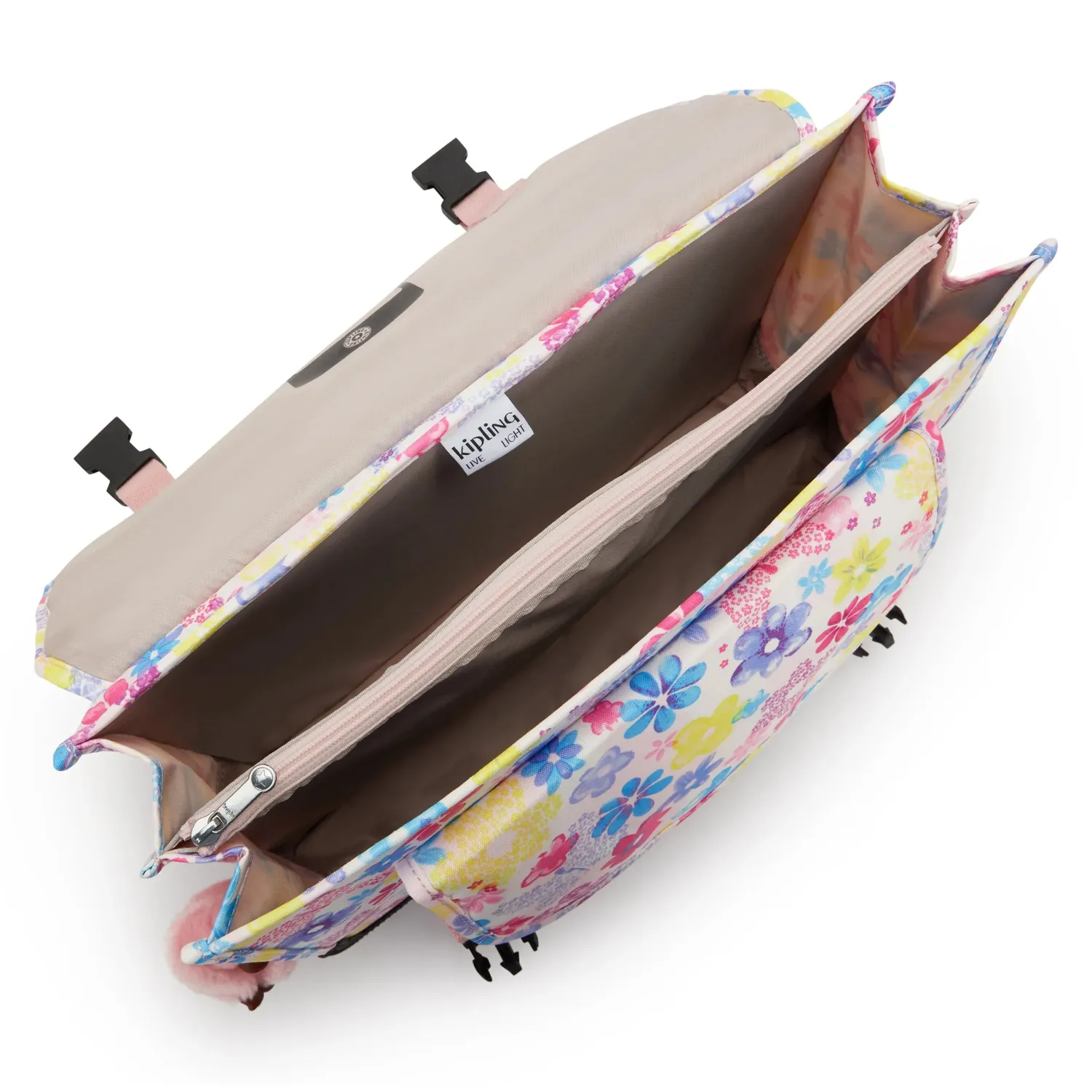 Kipling Preppy rugzak Flower Stamp medium bedrukt