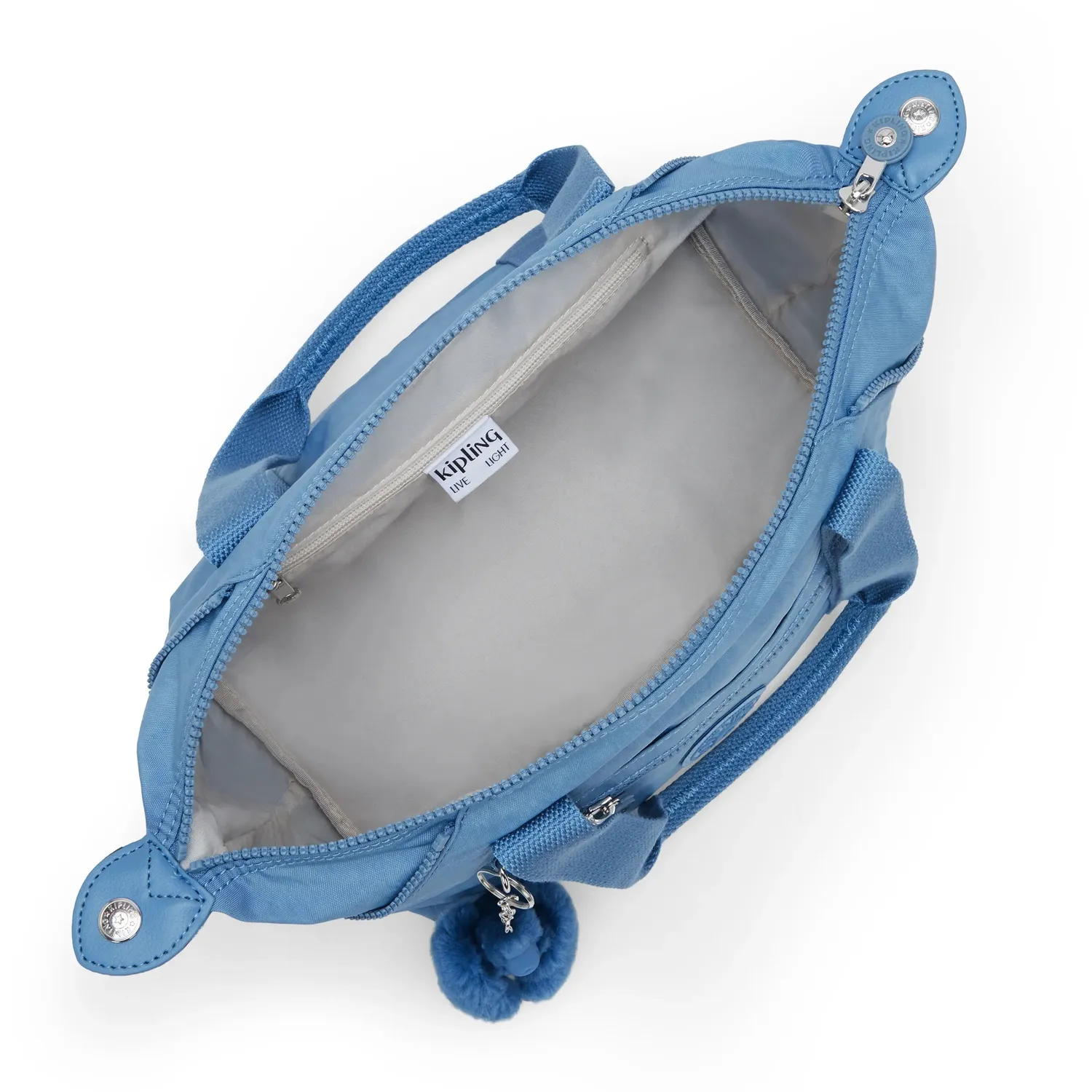 Kipling Art Mini schoudertas Vintage Blue Klein handgrepen