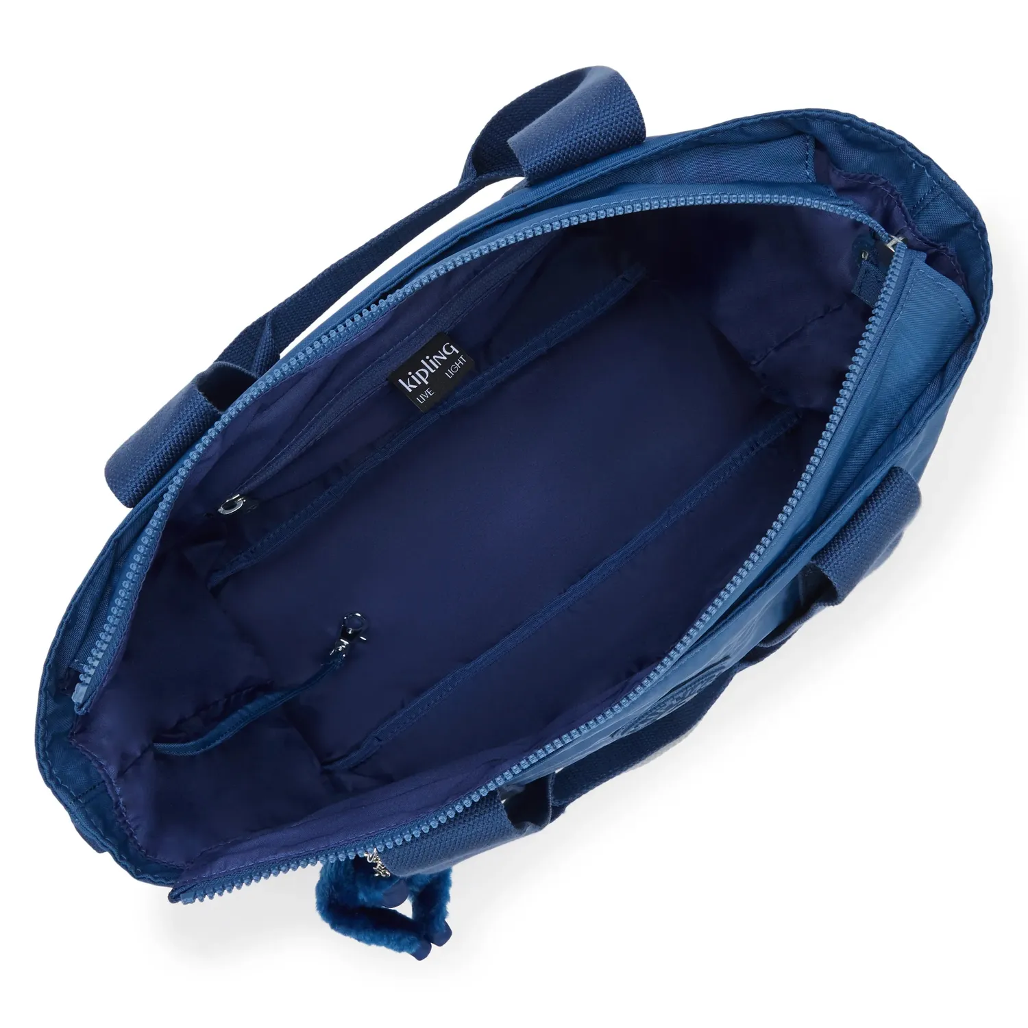 Kipling Minta L Up schoudertas Groot Casual Blue rits