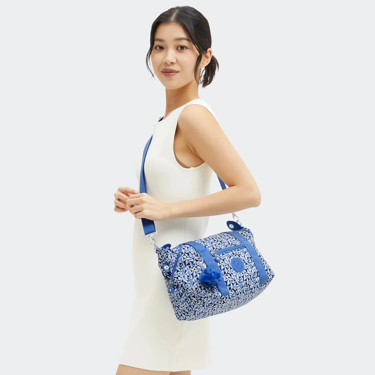 Kipling Art Mini schoudertas Crazy Leaves klein print